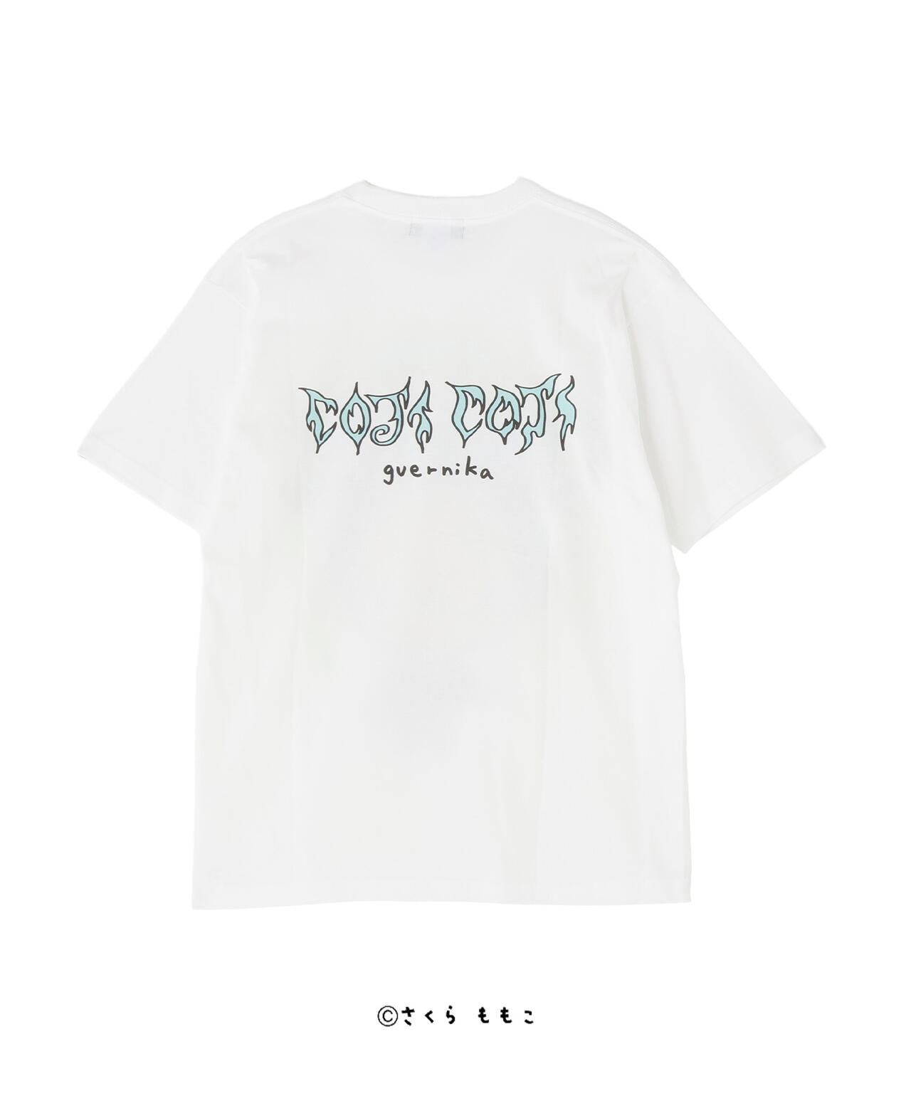 guernika/ゲルニカ/Drooping COJI-COJI Thumb Doll Spray T-shirt / White
