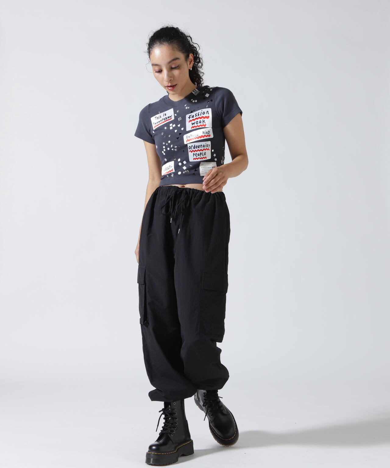 Maison MIHARAYASUHIRO/メゾン ミハラヤスヒロ/EMBELLISHED STICKER TEE