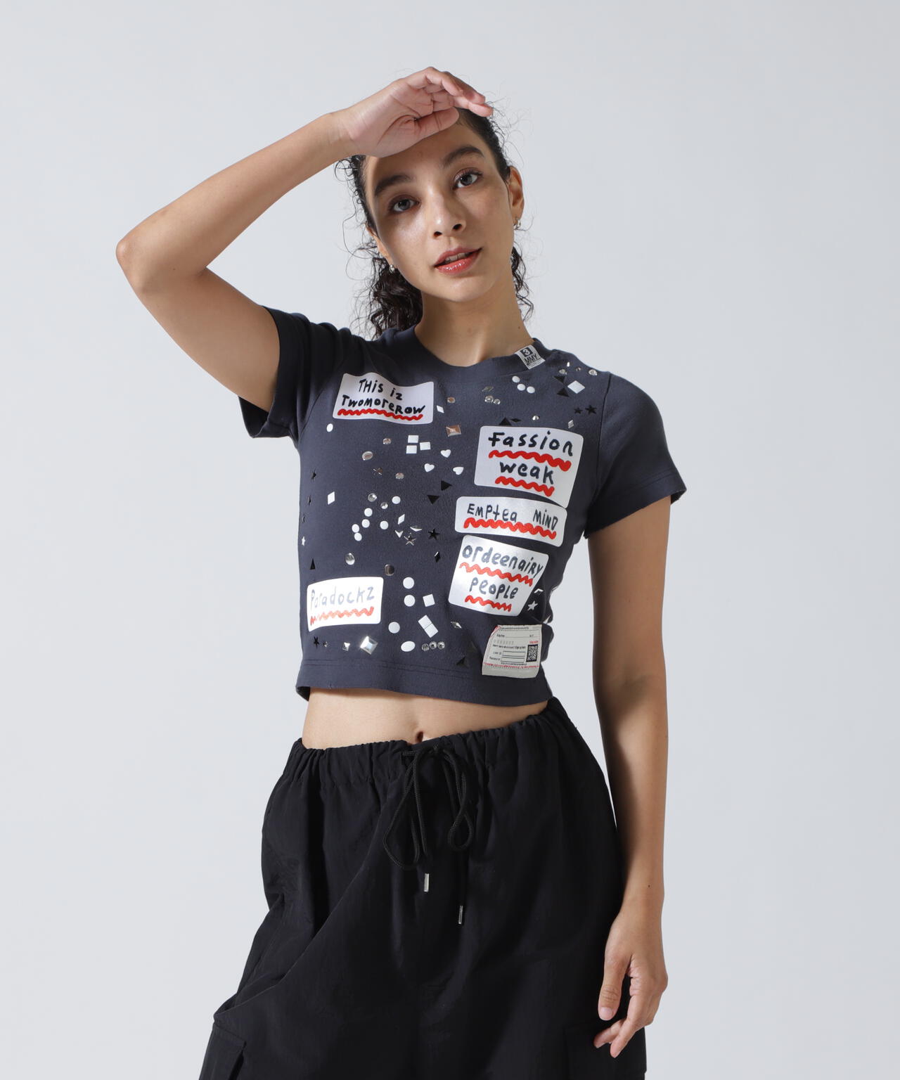 Maison MIHARAYASUHIRO/メゾン ミハラヤスヒロ/EMBELLISHED STICKER TEE