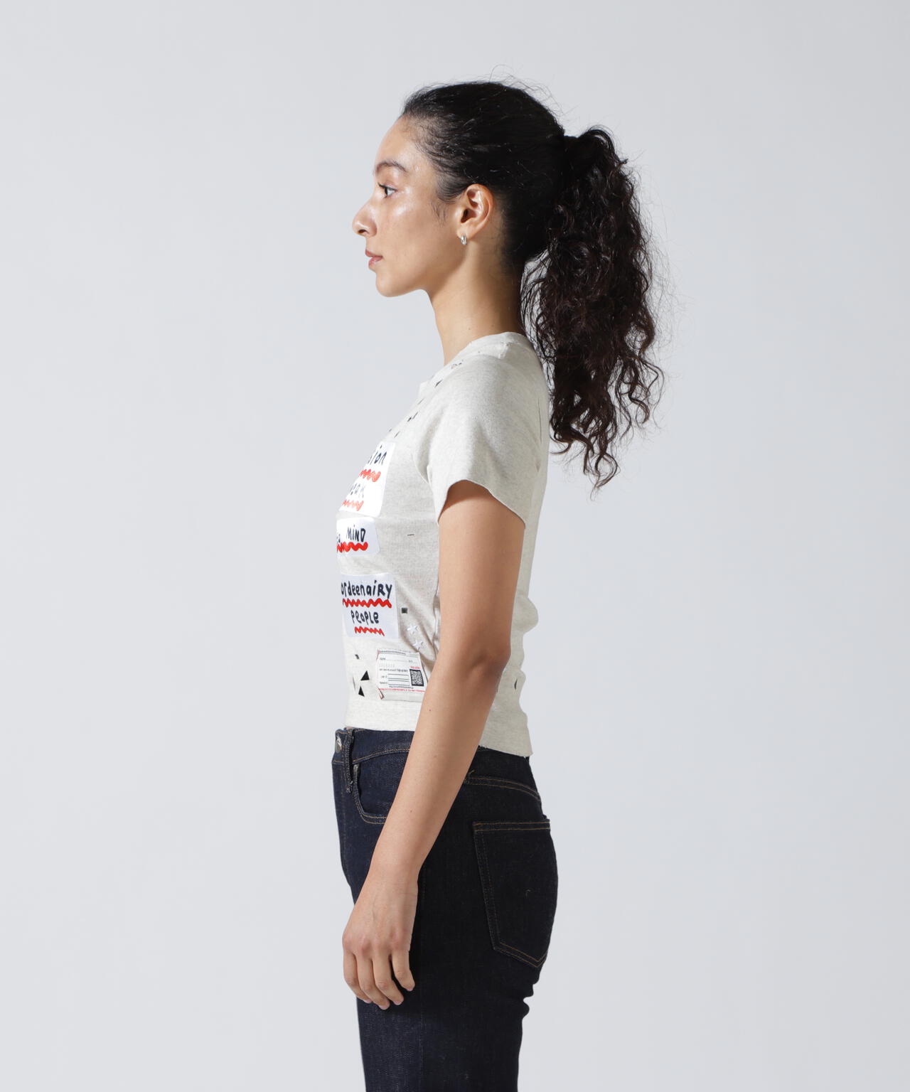 Maison MIHARAYASUHIRO/メゾン ミハラヤスヒロ/EMBELLISHED STICKER TEE