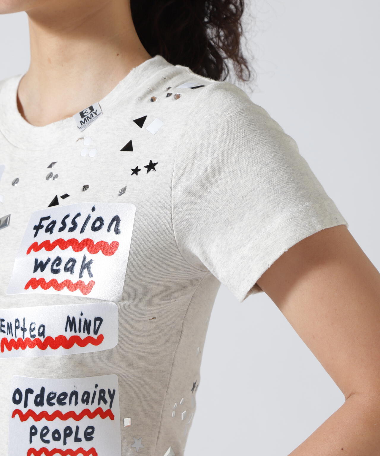 Maison MIHARAYASUHIRO/メゾン ミハラヤスヒロ/EMBELLISHED STICKER TEE