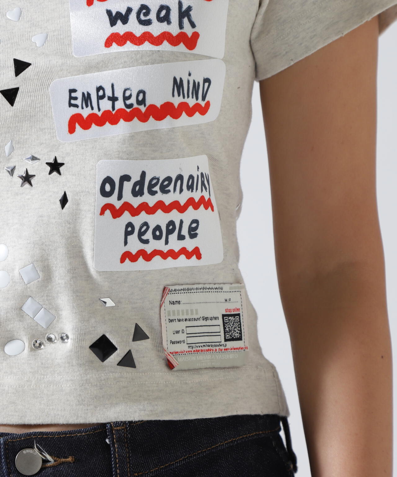 Maison MIHARAYASUHIRO/メゾン ミハラヤスヒロ/EMBELLISHED STICKER TEE