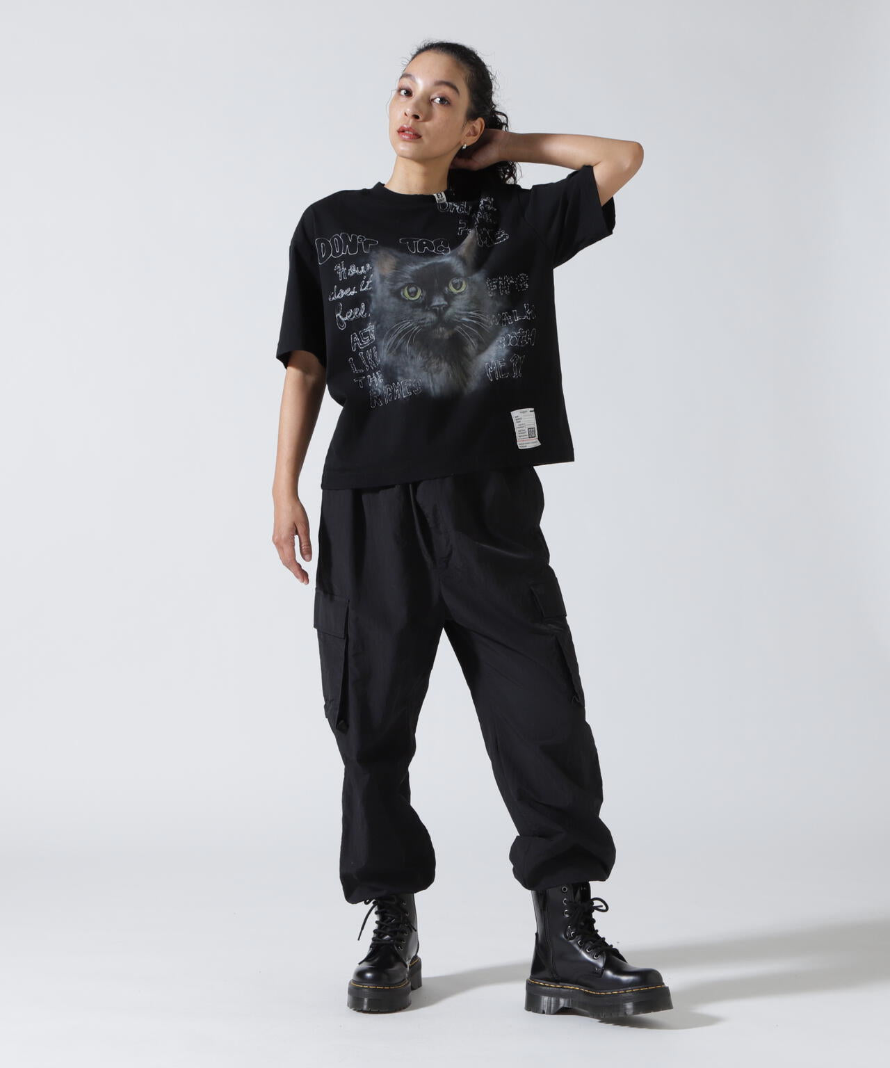 Maison MIHARAYASUHIRO/メゾン ミハラヤスヒロ/CAT PRINTED TEE