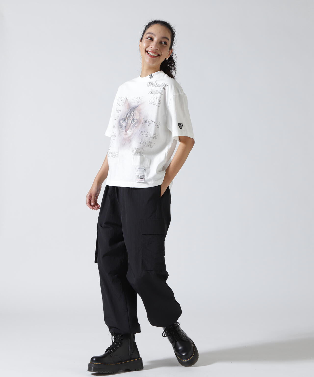 Maison MIHARAYASUHIRO/メゾン ミハラヤスヒロ/CAT PRINTED TEE