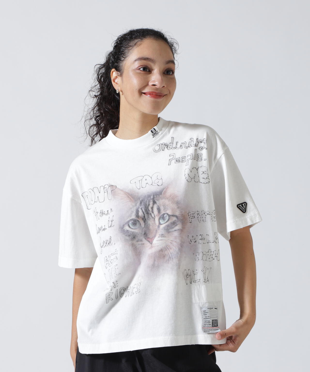 Maison MIHARAYASUHIRO/メゾン ミハラヤスヒロ/CAT PRINTED TEE