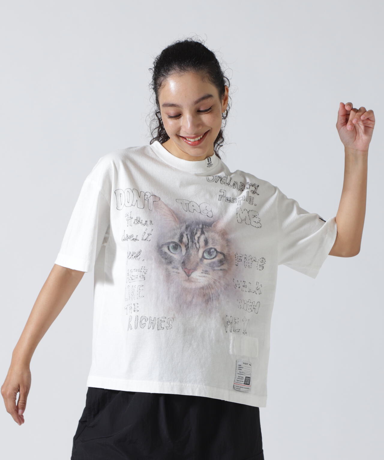 Maison MIHARAYASUHIRO/メゾン ミハラヤスヒロ/CAT PRINTED TEE