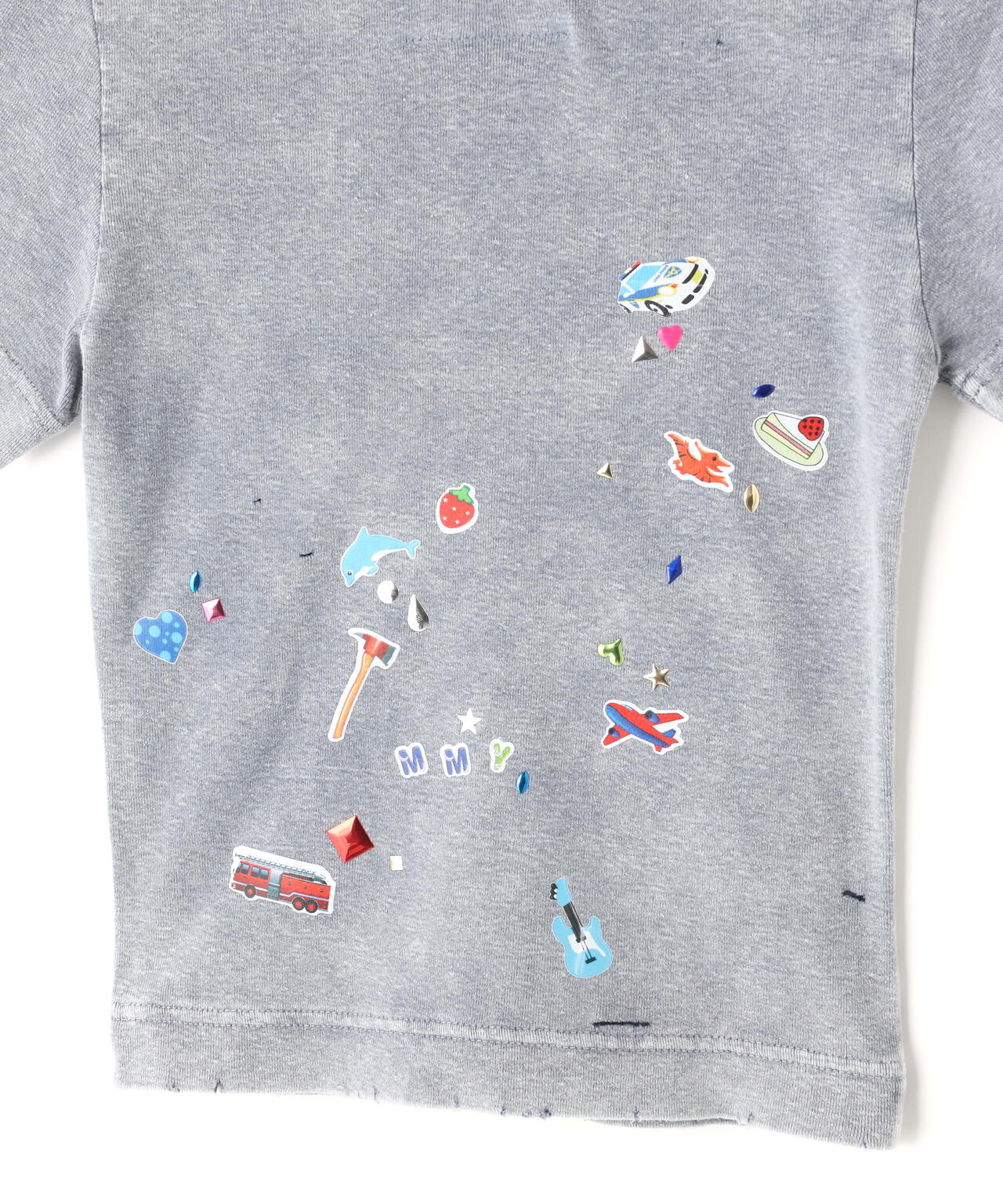 トップス MIHARA YASUHIRO Bleached Mini T-shirt Maison MIHARAYASUHIRO/メゾン ミハラヤスヒロ/Kids Sticker Bleached