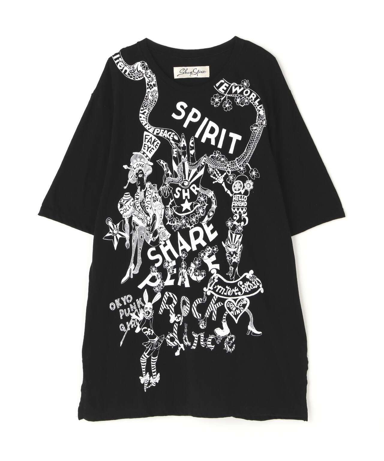 SHARE SPIRIT カットソー　シェアスピリット　LGB if six SHARE SPIRIT/シェアースピリット/Handwreting Tee | ROYAL FLASH