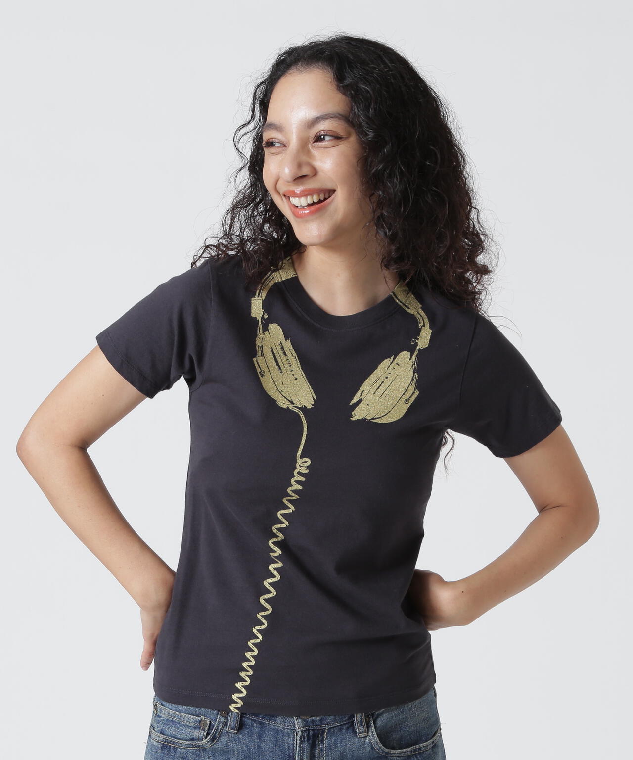 VAQUERA×MOUSSY/ヴァケラ×マウジー/VQ TROMPE L'OEIL BABY TEE