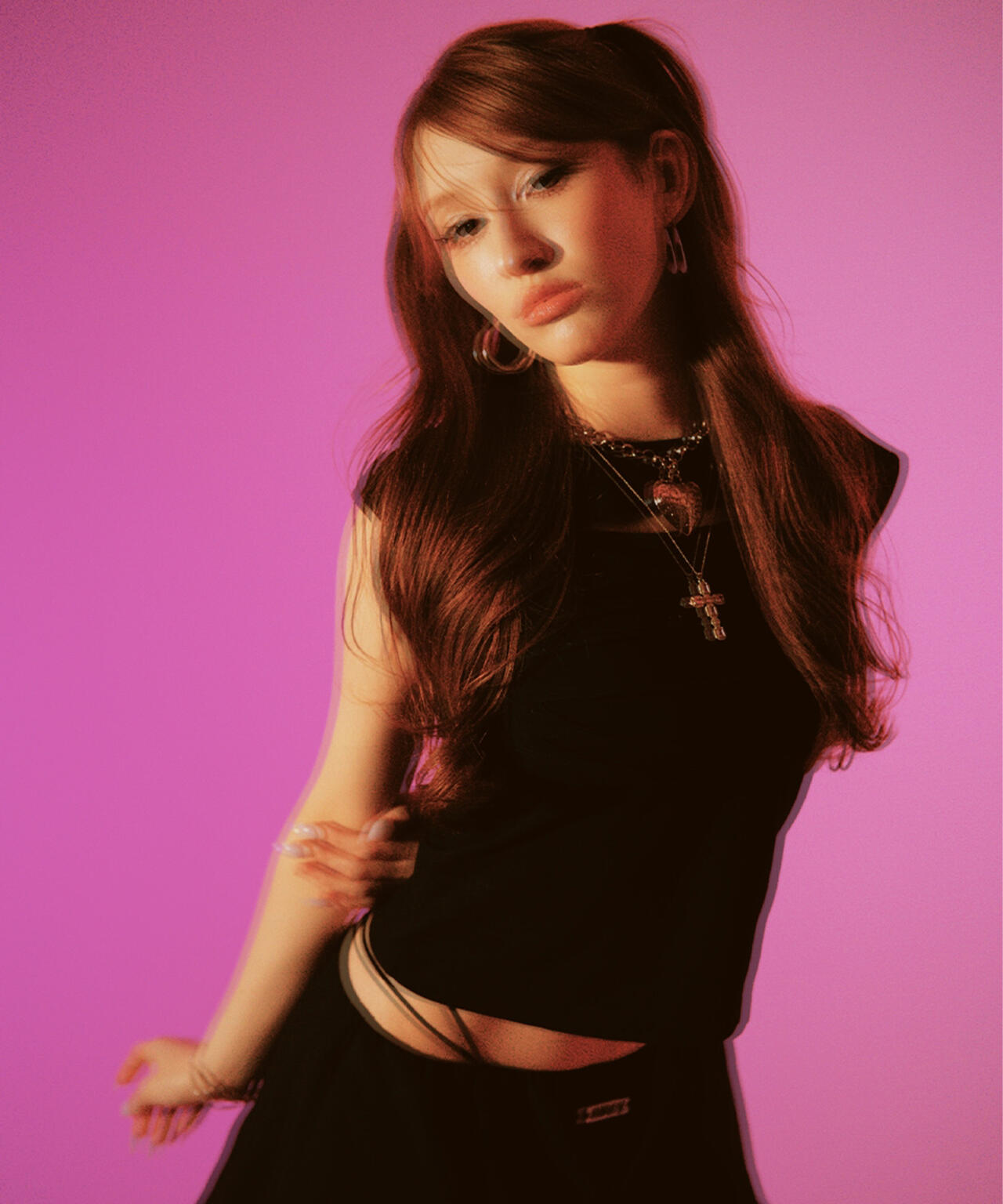 MITSUKI/ミツキ/Slit Design T-Shirt