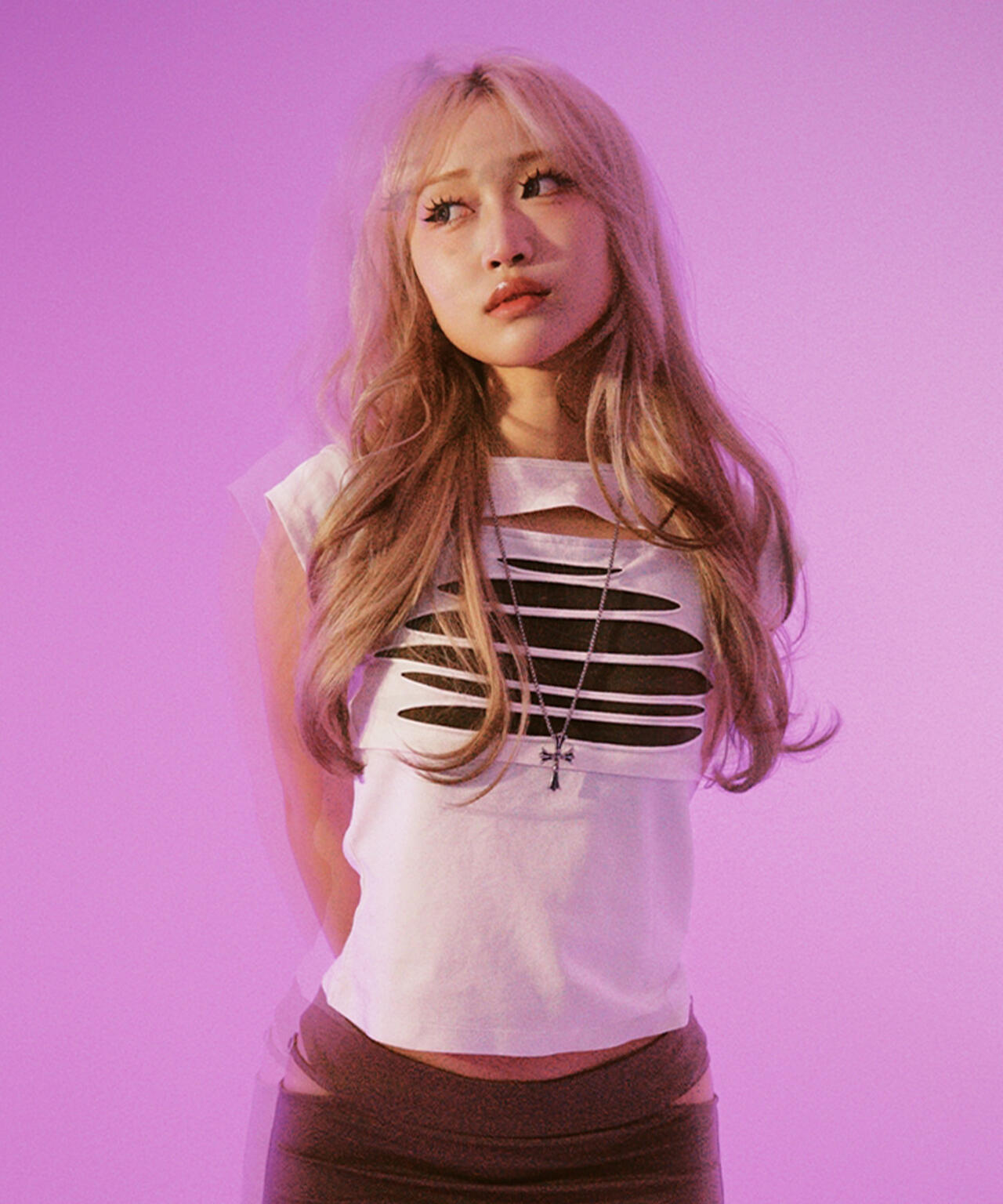 MITSUKI/ミツキ/Slit Design T-Shirt