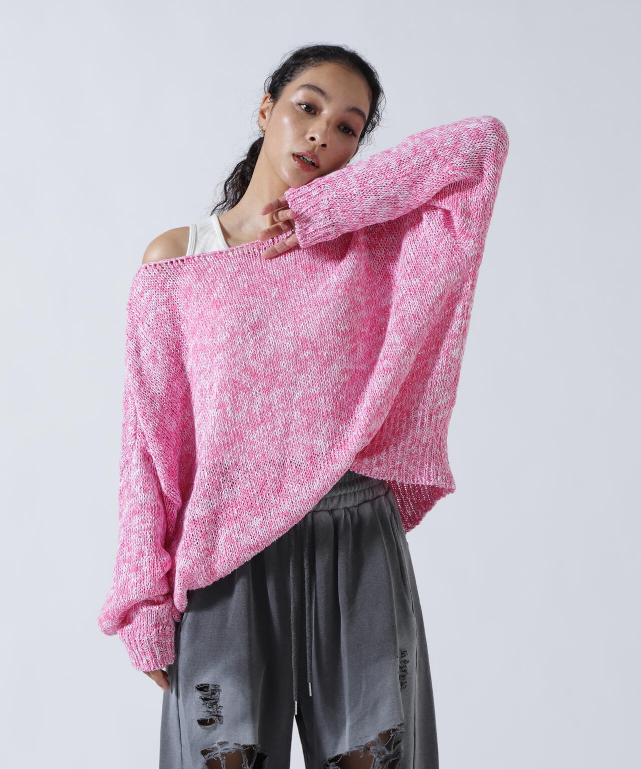 MITSUKI/ミツキ/サマーニットゆるトップス