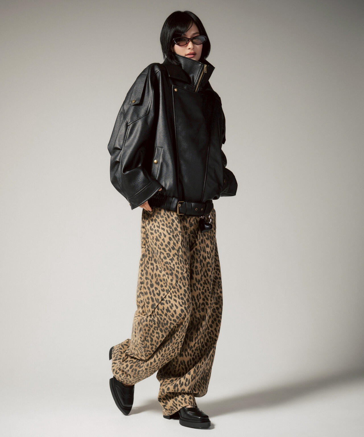 MITSUKI/ミツキ/フェイクレザーオーバージャケット | ROYAL FLASH