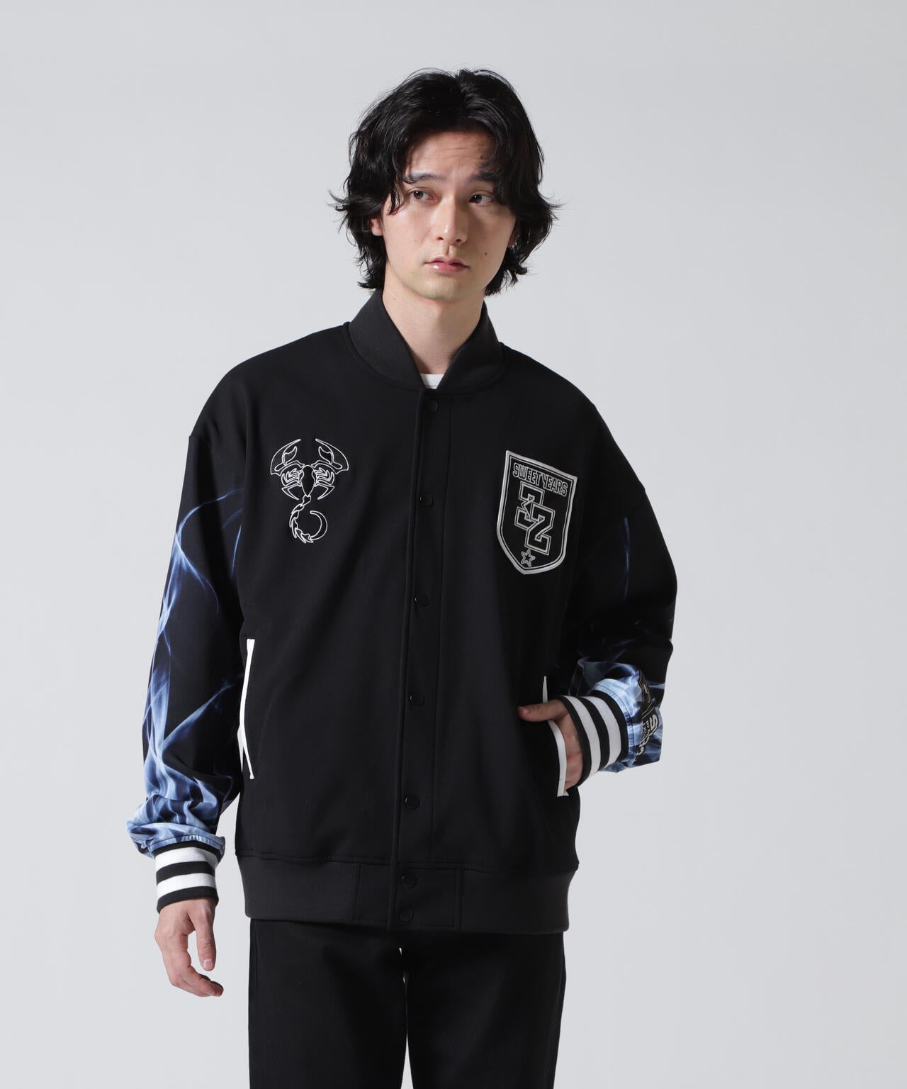 t*8様 新品　sy32bysweetyears ジャケット　xl SY32 by SWEET YEARS×beauty:beast/COLLABORATION MA-1 JACKET | ROYAL