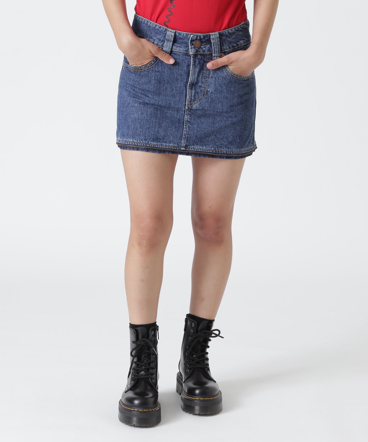 VAQUERA×MOUSSY/ヴァケラ×マウジー/VQ DENIM SKIRT