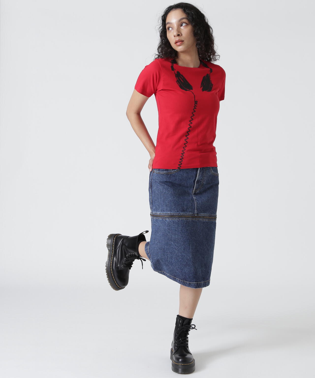 VAQUERA×MOUSSY/ヴァケラ×マウジー/VQ DENIM SKIRT