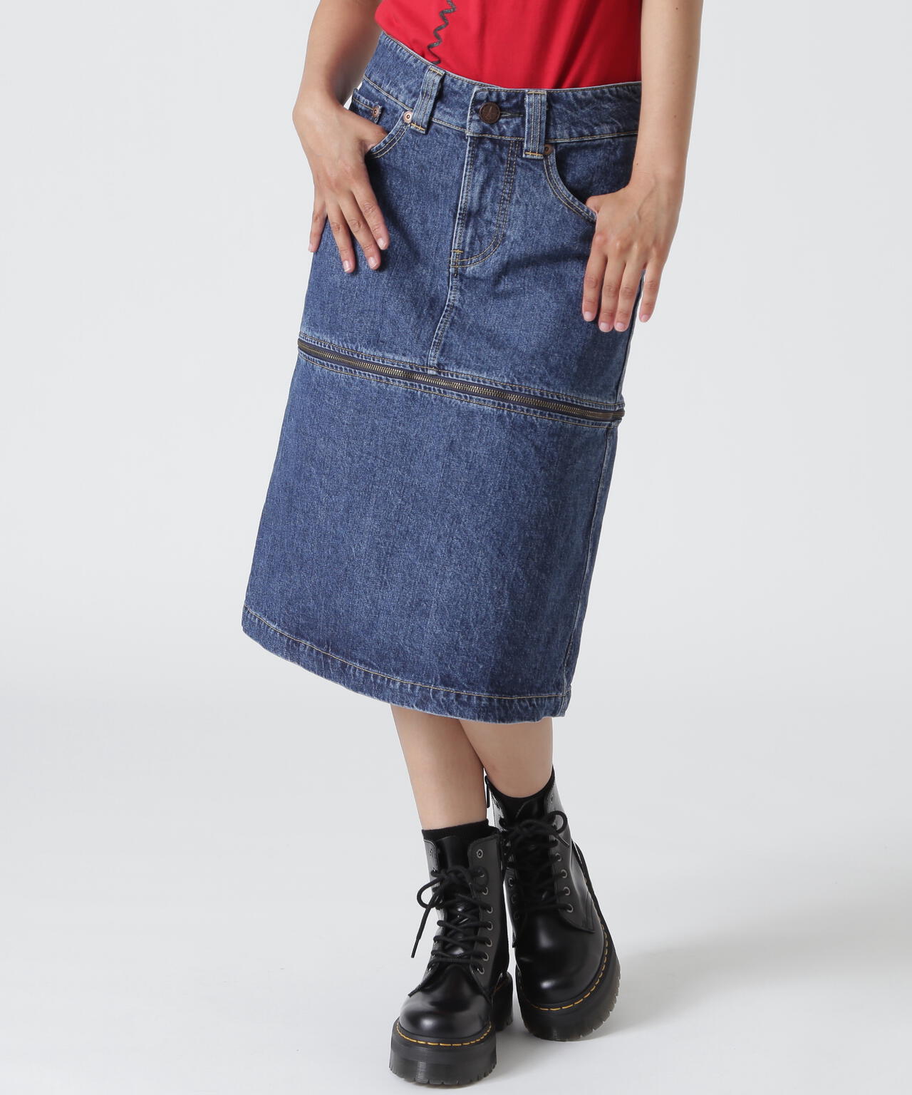 VAQUERA×MOUSSY/ヴァケラ×マウジー/VQ DENIM SKIRT | ROYAL FLASH