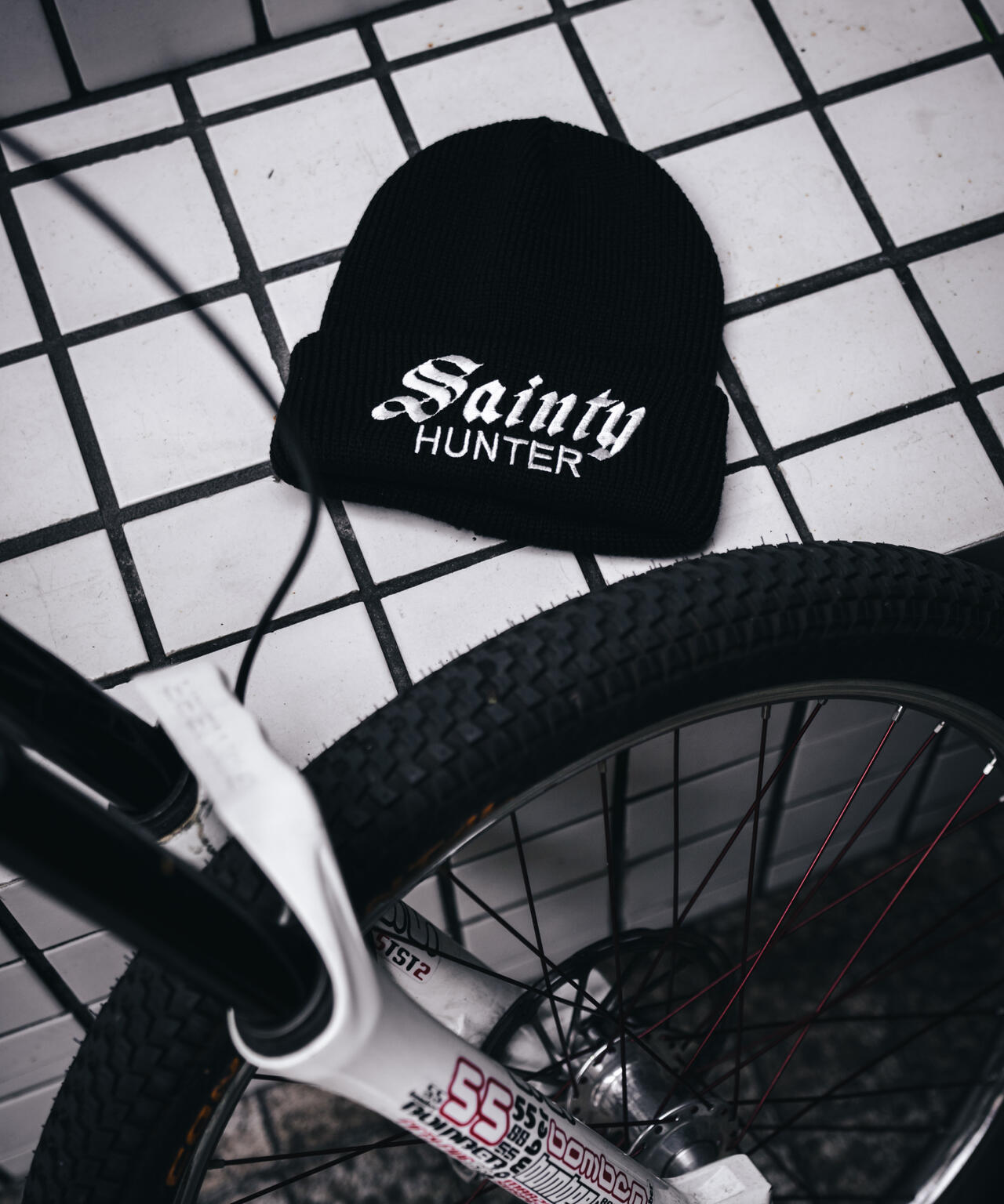 SAINT MICHAEL/セントマイケル/BH_KNIT CAP/SAINTY HUNTER/BLACK