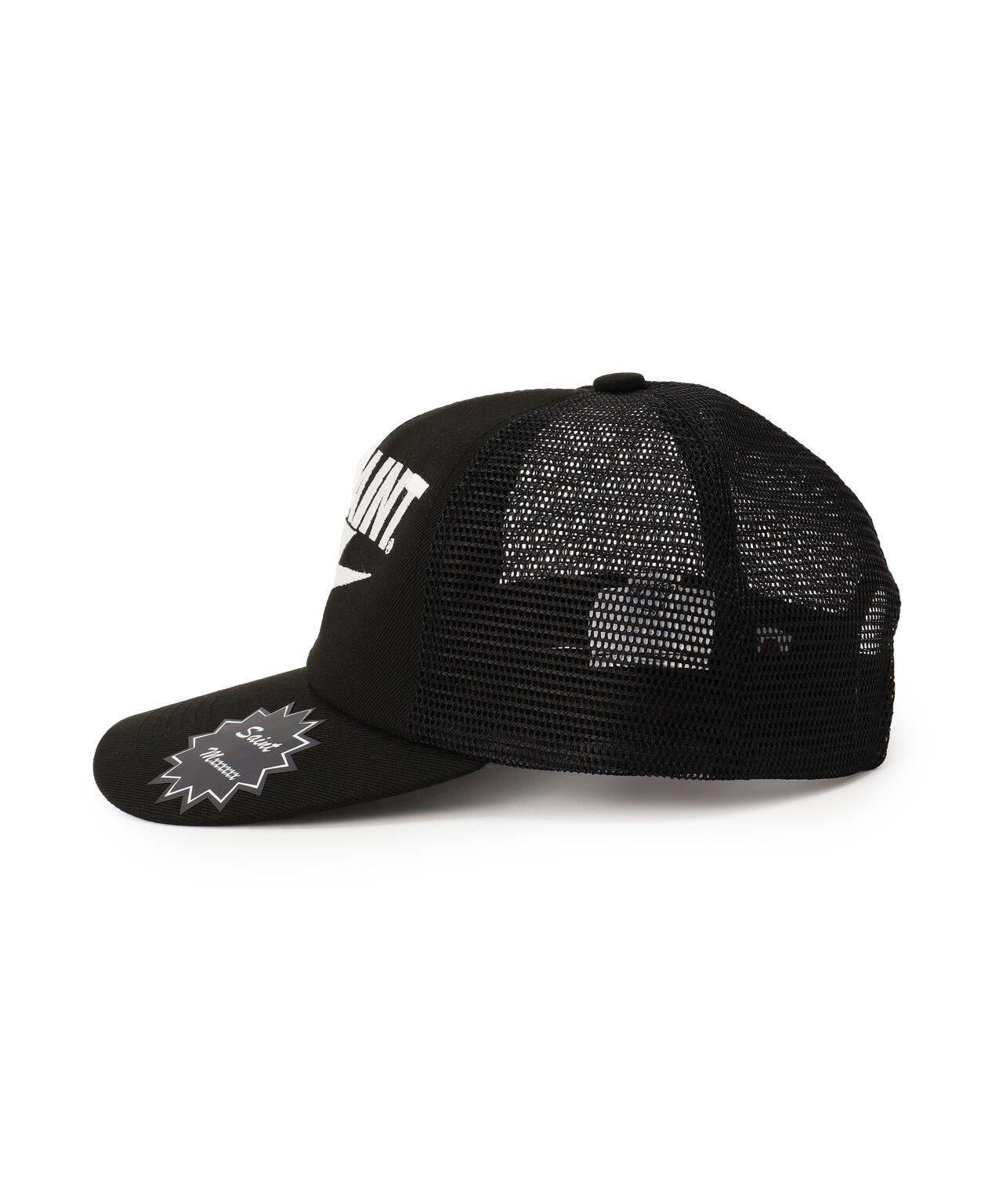 SAINT MICHAEL×A BATHING APE/BAPE_MESH CAP/BLK | ROYAL FLASH