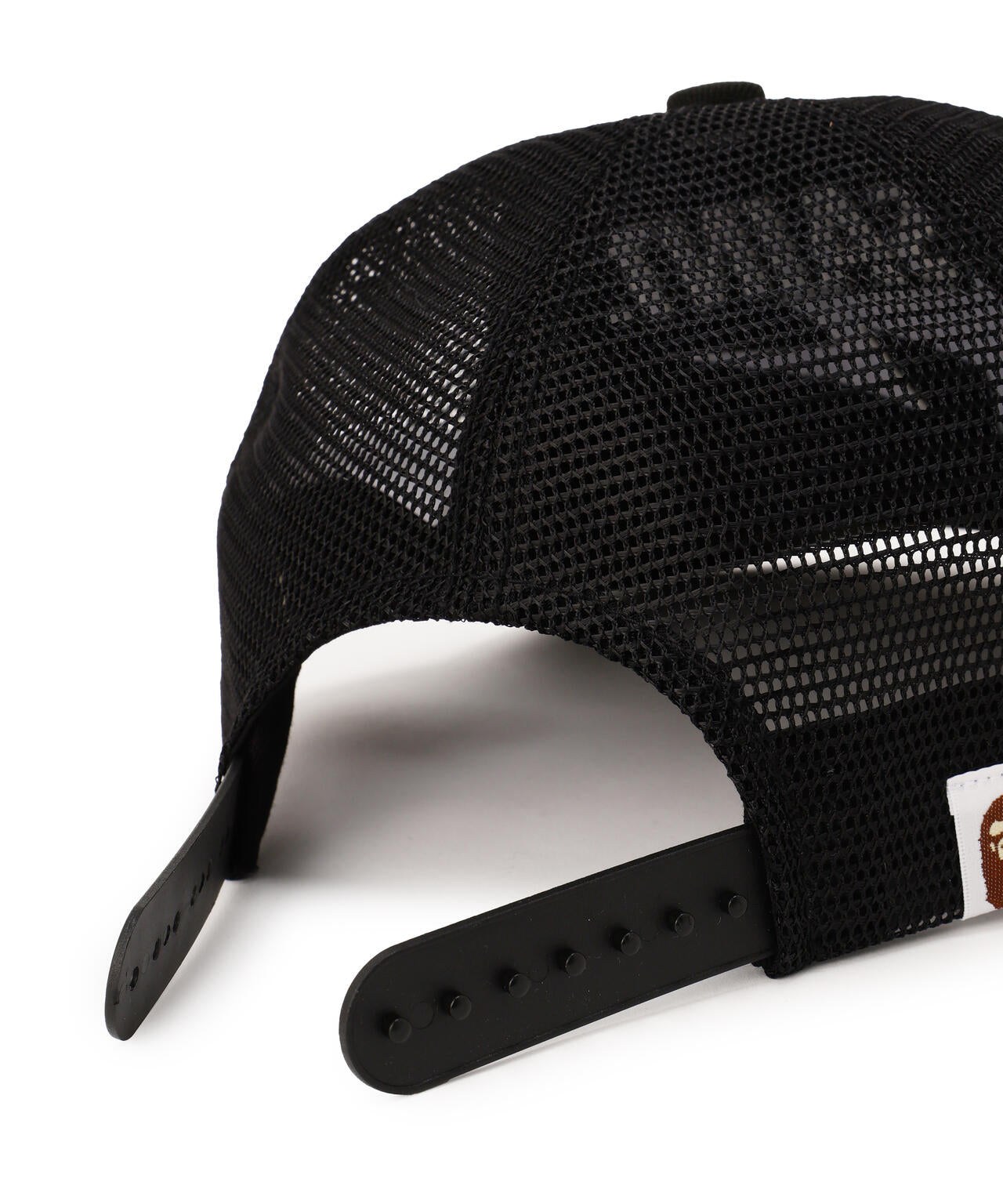 SAINT MICHAEL×A BATHING APE/BAPE_MESH CAP/BLK | ROYAL FLASH
