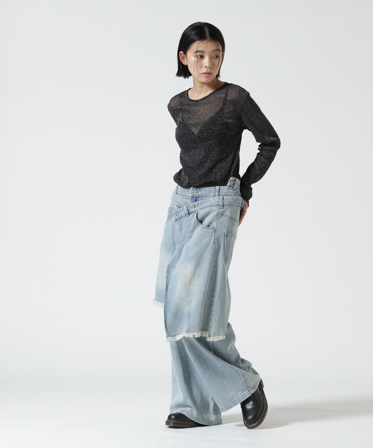AULA AILA/アウラアイラ/OVERLAP SKIRT LAYERED DESIGN | ROYAL FLASH