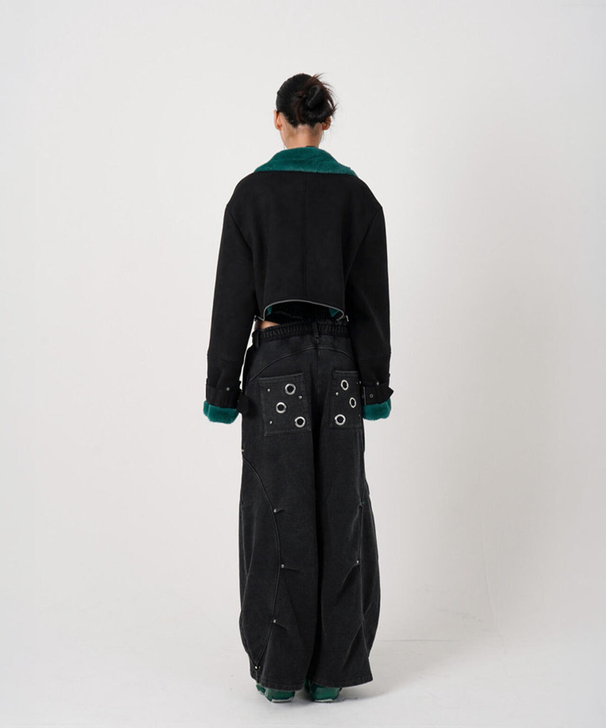 MITSUKI/ミツキ/EYELET TUCK SWEAT PANTS