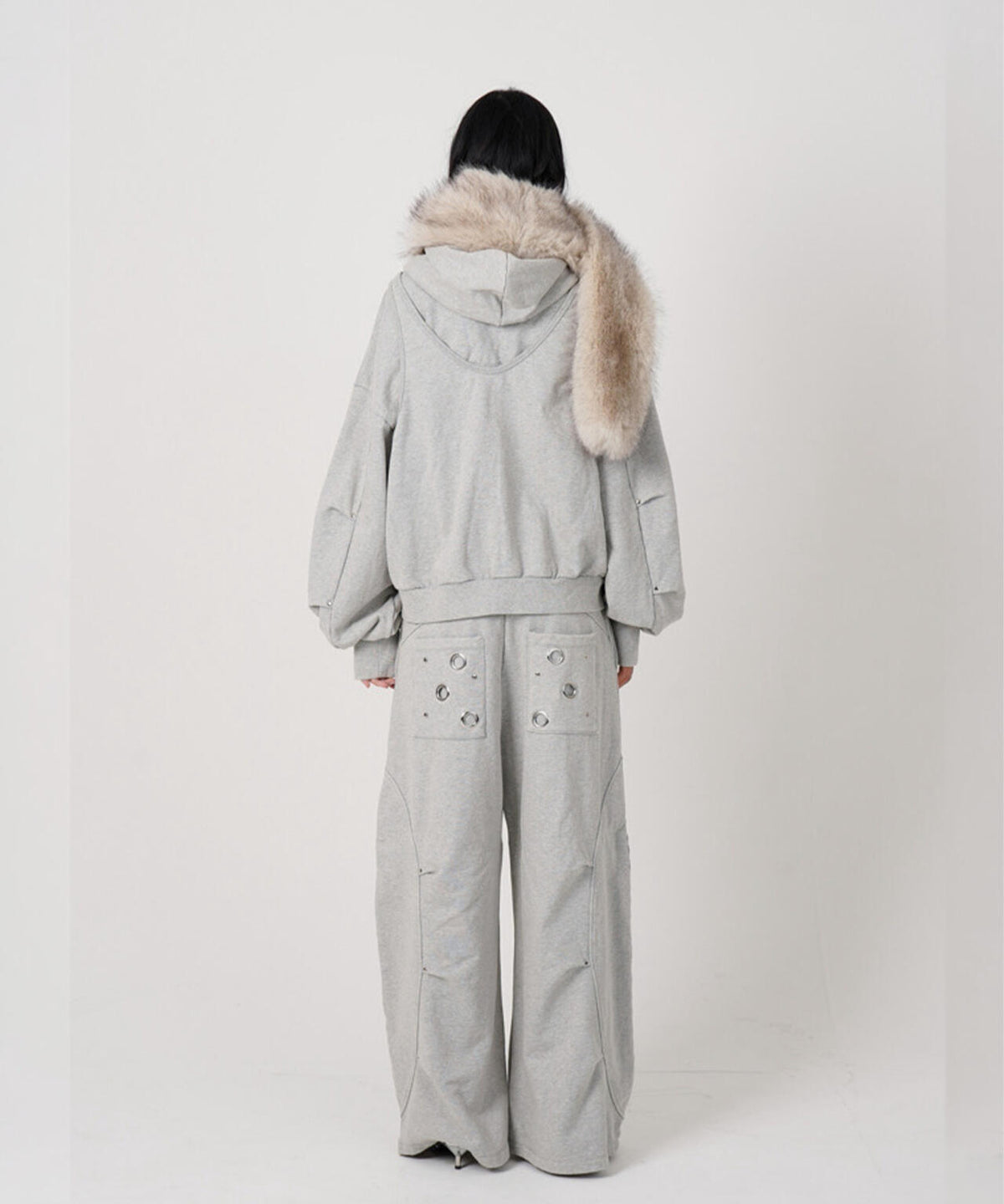 MITSUKI/ミツキ/EYELET TUCK SWEAT PANTS