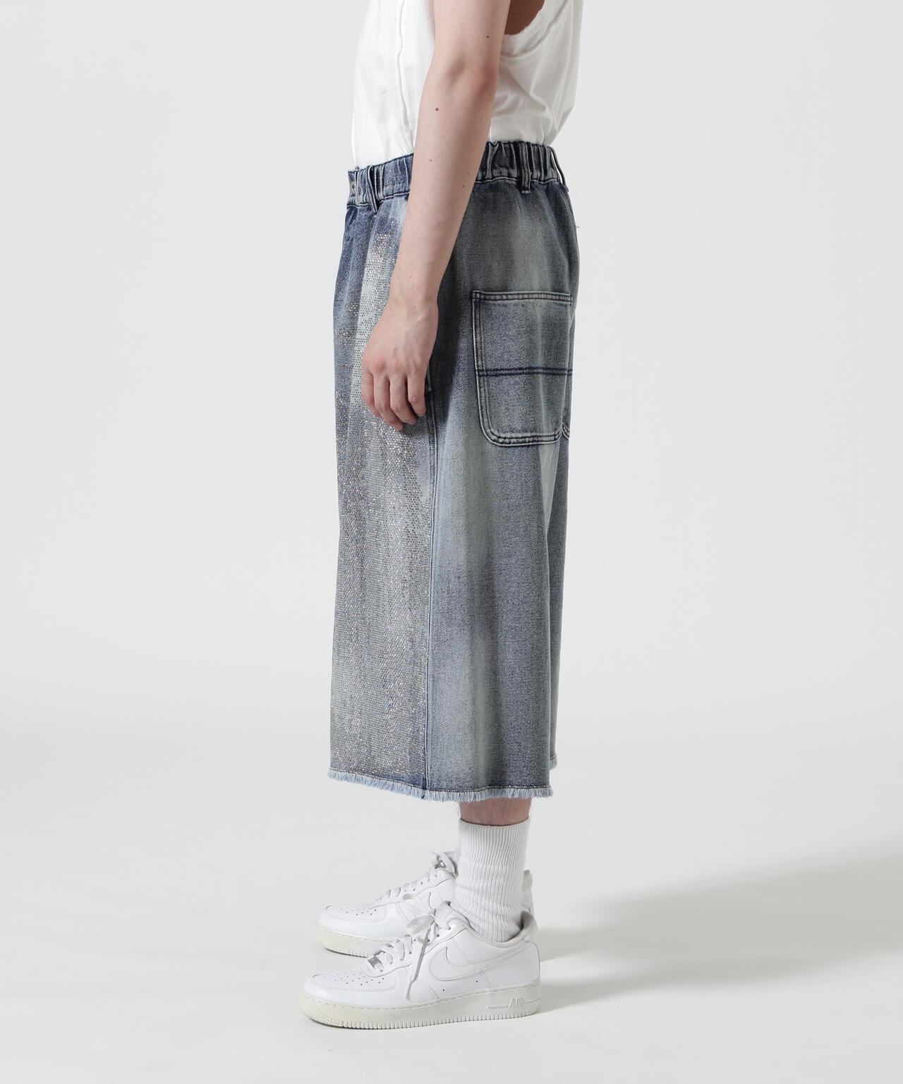 FR(13)NDS/フレンズ/LINE STONE DENIM SHORTS | ROYAL FLASH（ロイヤル