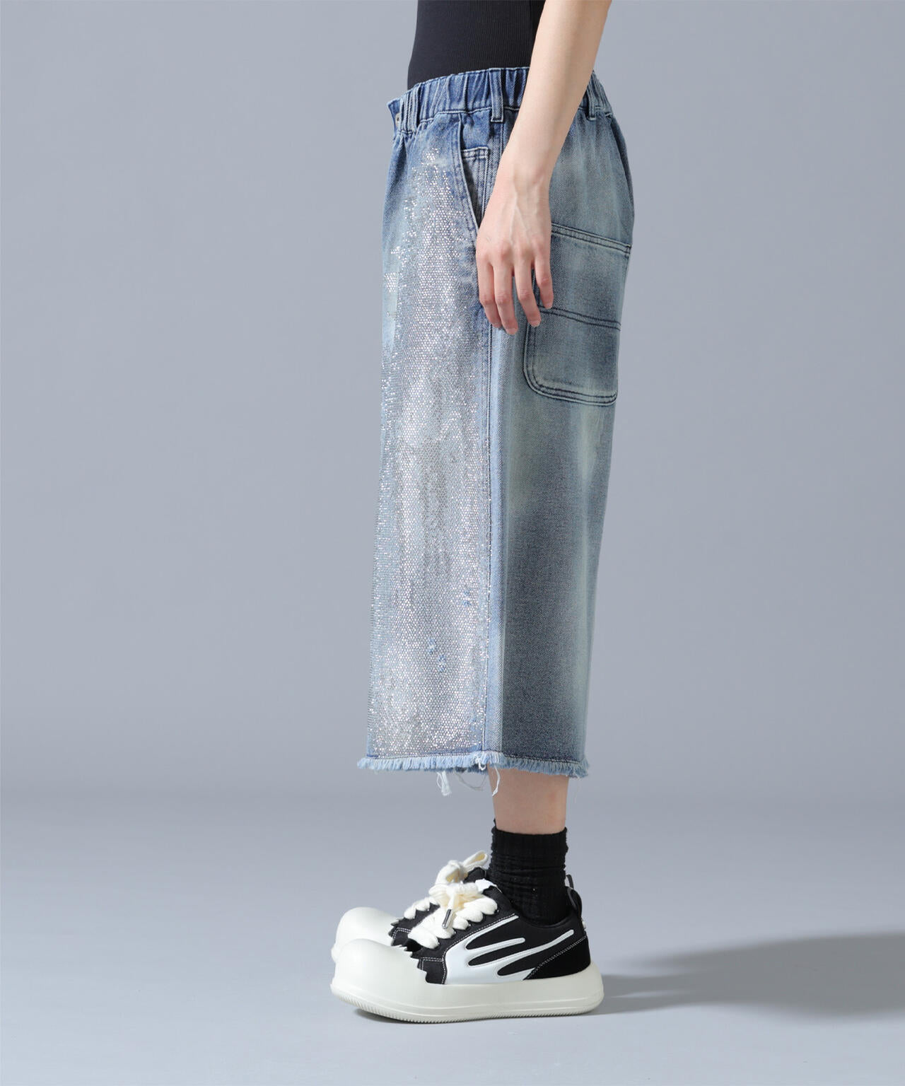 FR(13)NDS/フレンズ/LINE STONE DENIM SHORTS | ROYAL FLASH（ロイヤル