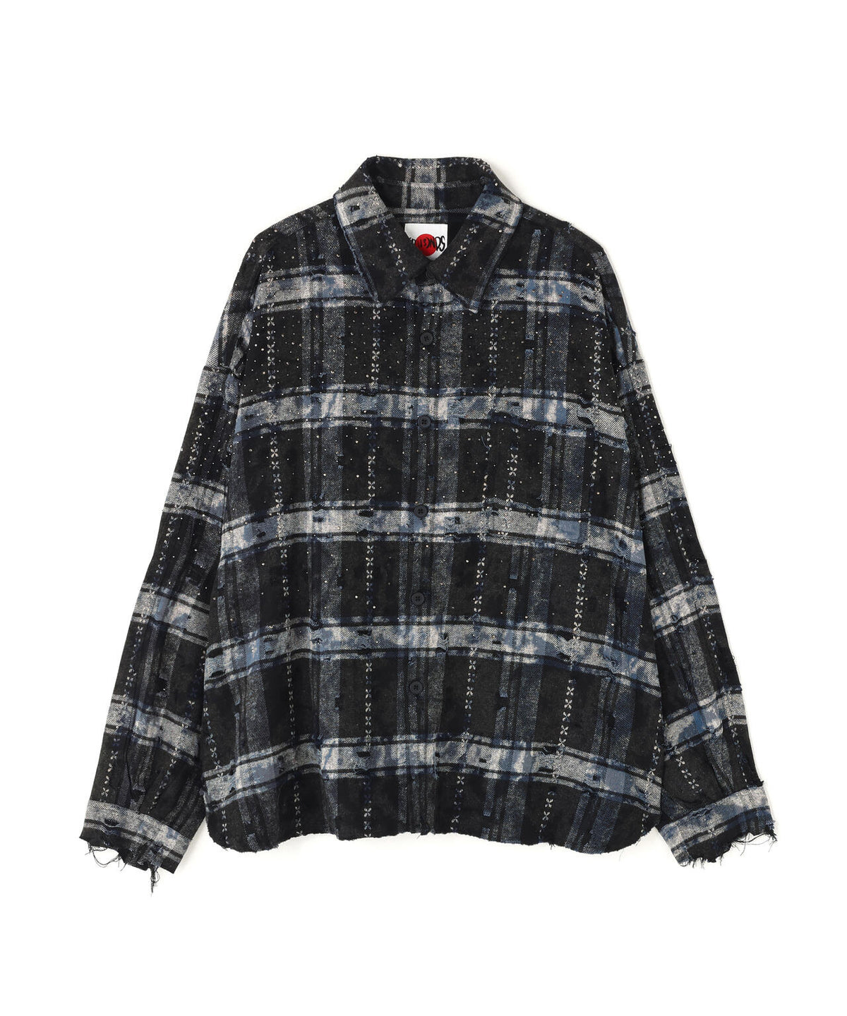 FR(13)NDS/フレンズ/RHINES STONE DAMEGE SHIRTS
