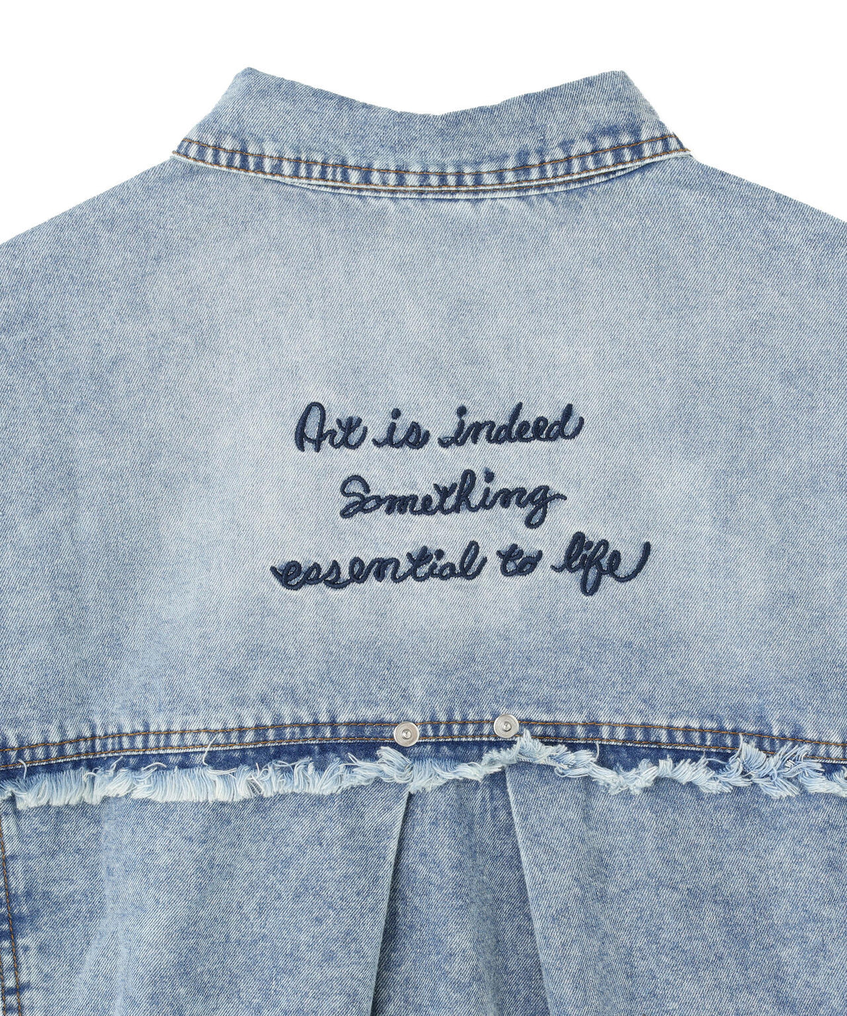 AULA AILA/アウラアイラ/GRAFFITI DENIM SHIRT