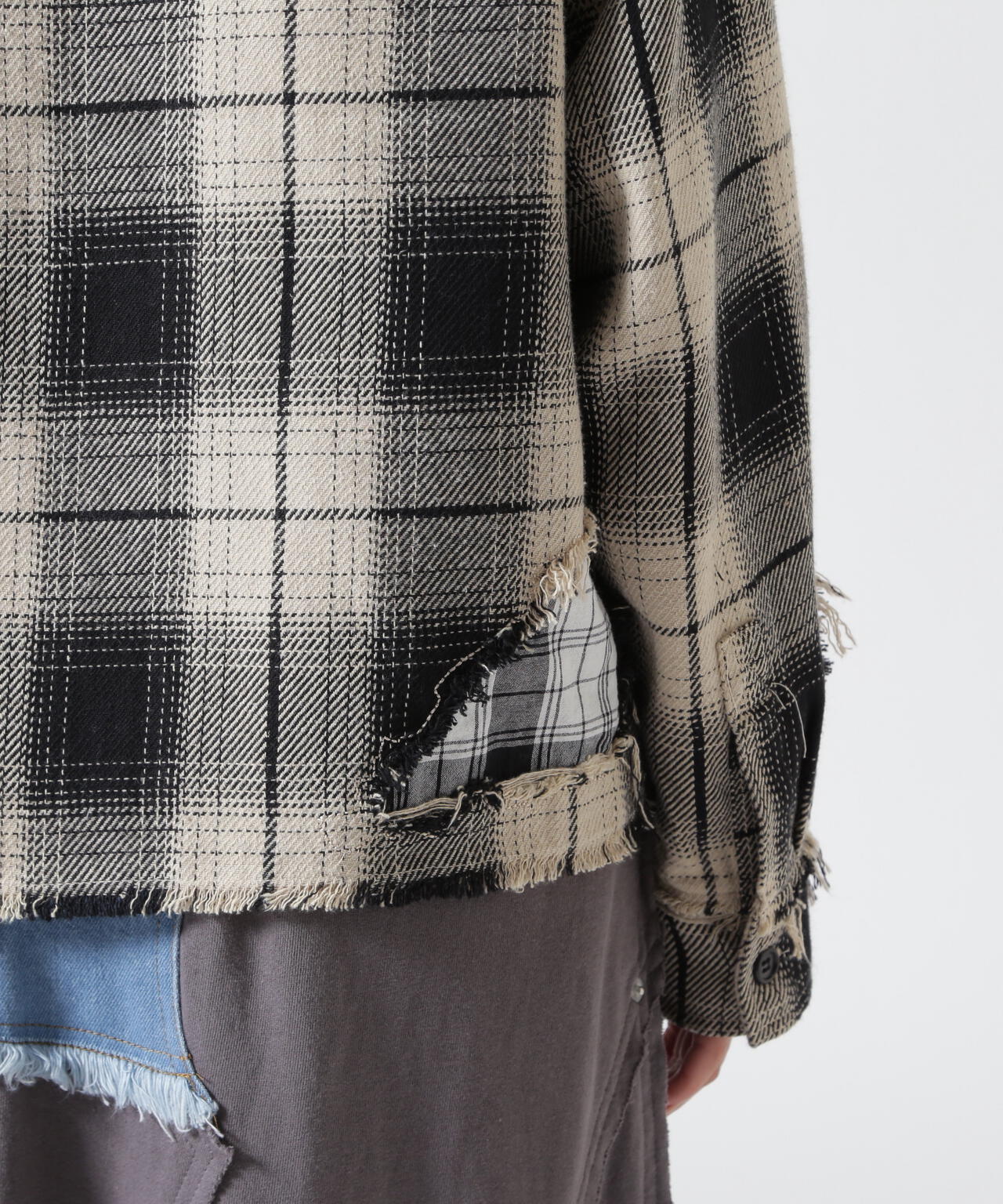 FR(13)NDS/フレンズ/WOMEN DAMAGE CHECK SHIRT | ROYAL FLASH
