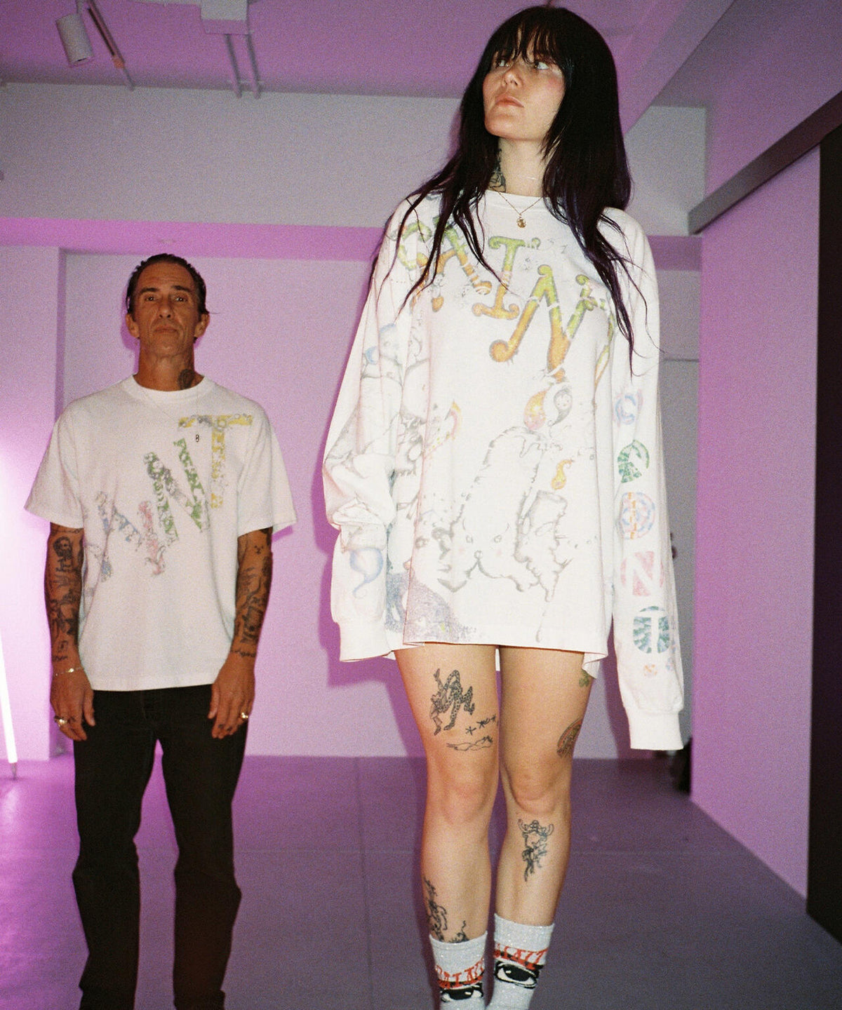 SAINT MICHAEL/セントマイケル/COCO_LS T-SHIRT/COCO/WHITE