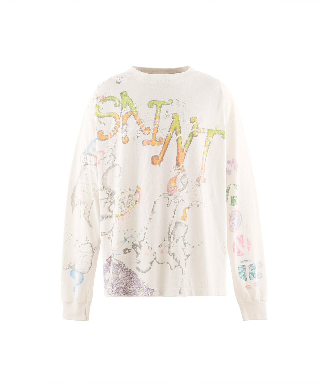 SAINT MICHAEL/セントマイケル/COCO_LS T-SHIRT/COCO/WHITE