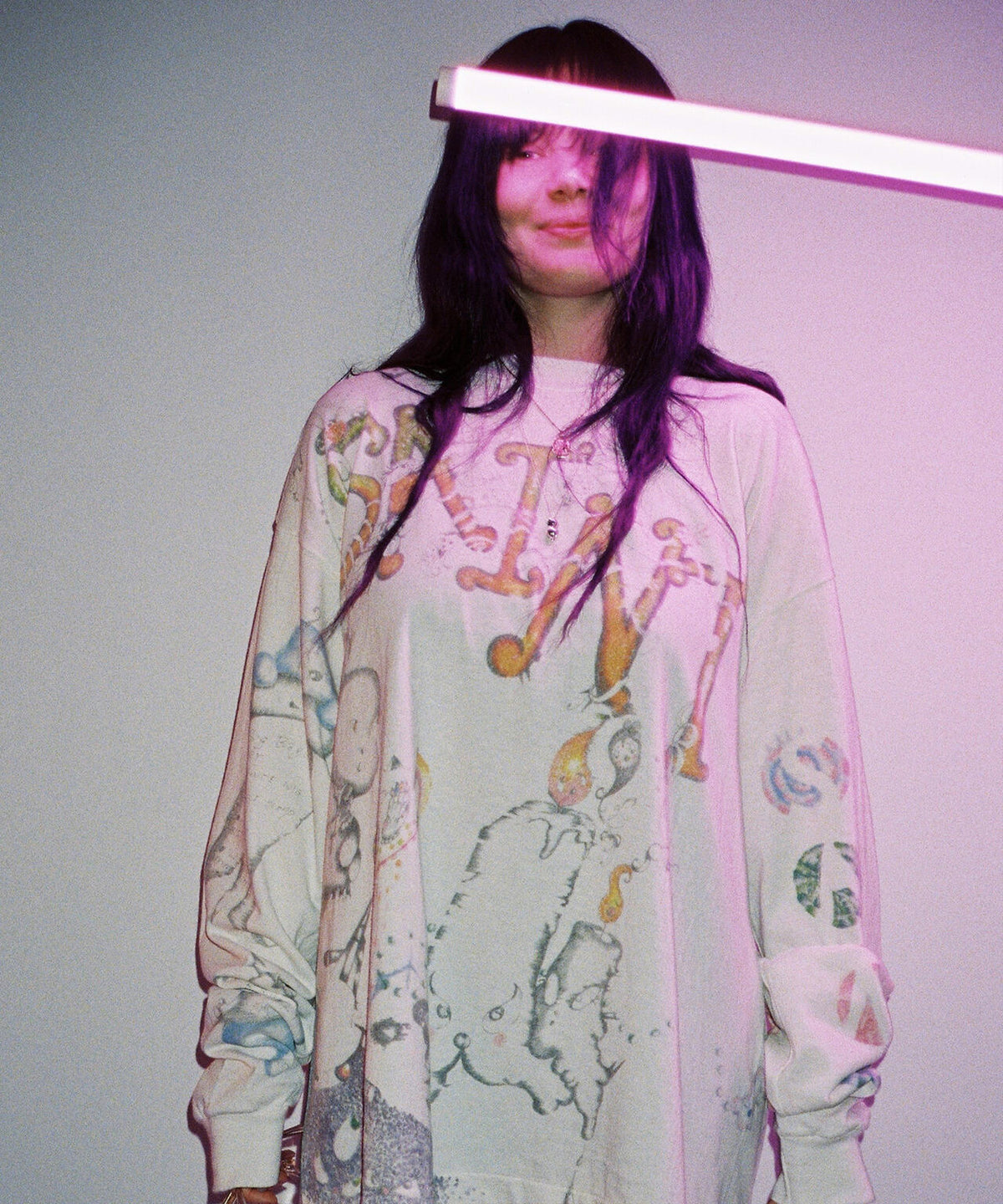 SAINT MICHAEL/セントマイケル/COCO_LS T-SHIRT/COCO/WHITE