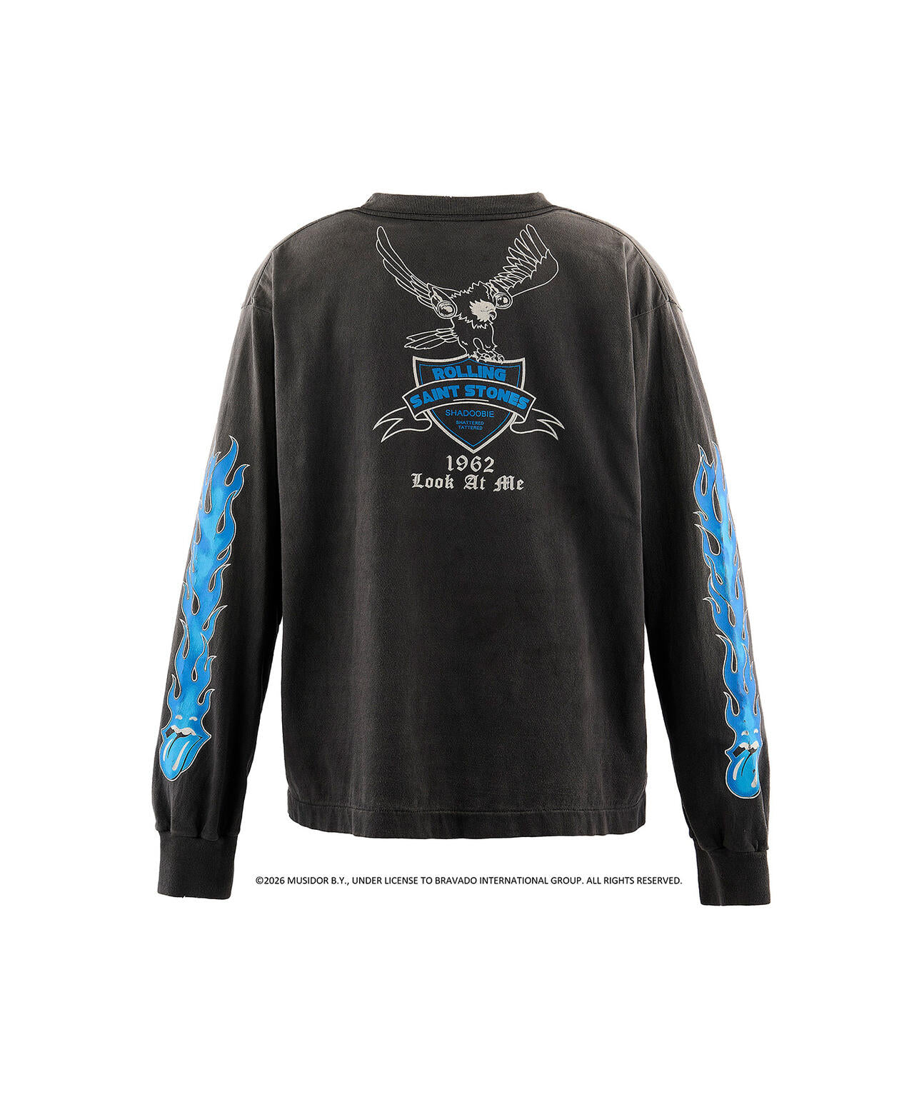 SAINT MICHAEL/セントマイケル/TRS_LS T-SHIRT/FIRE/BLACK | ROYAL