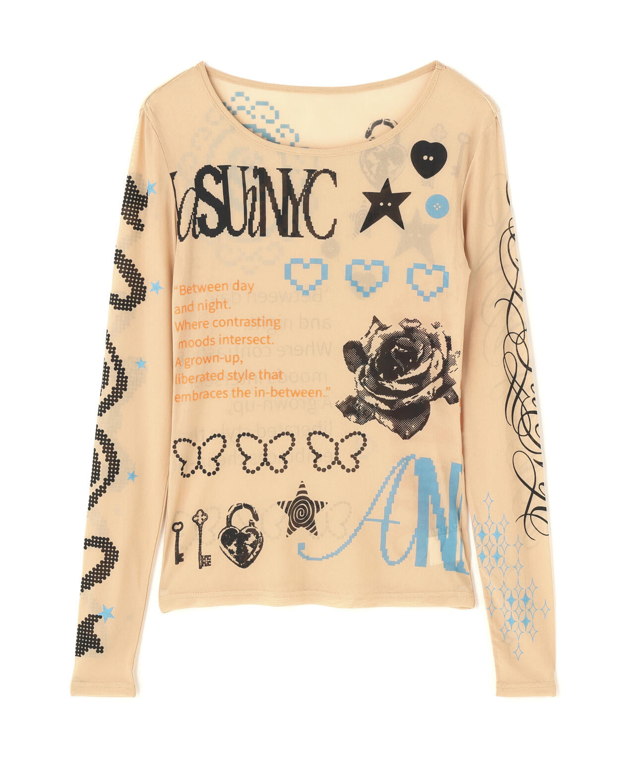 anna sui nyc/アナ スイ エヌワイシー/コラージュシアートップス
