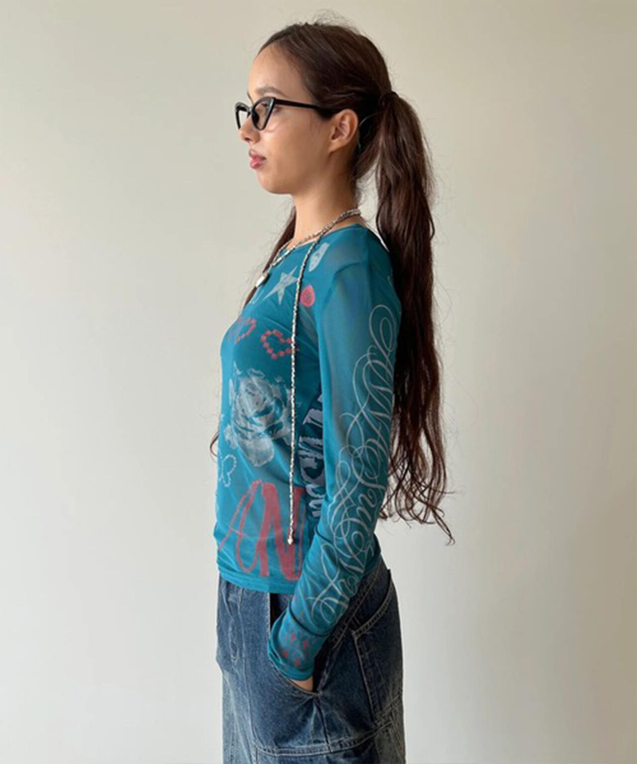 anna sui nyc/アナ スイ エヌワイシー/コラージュシアートップス