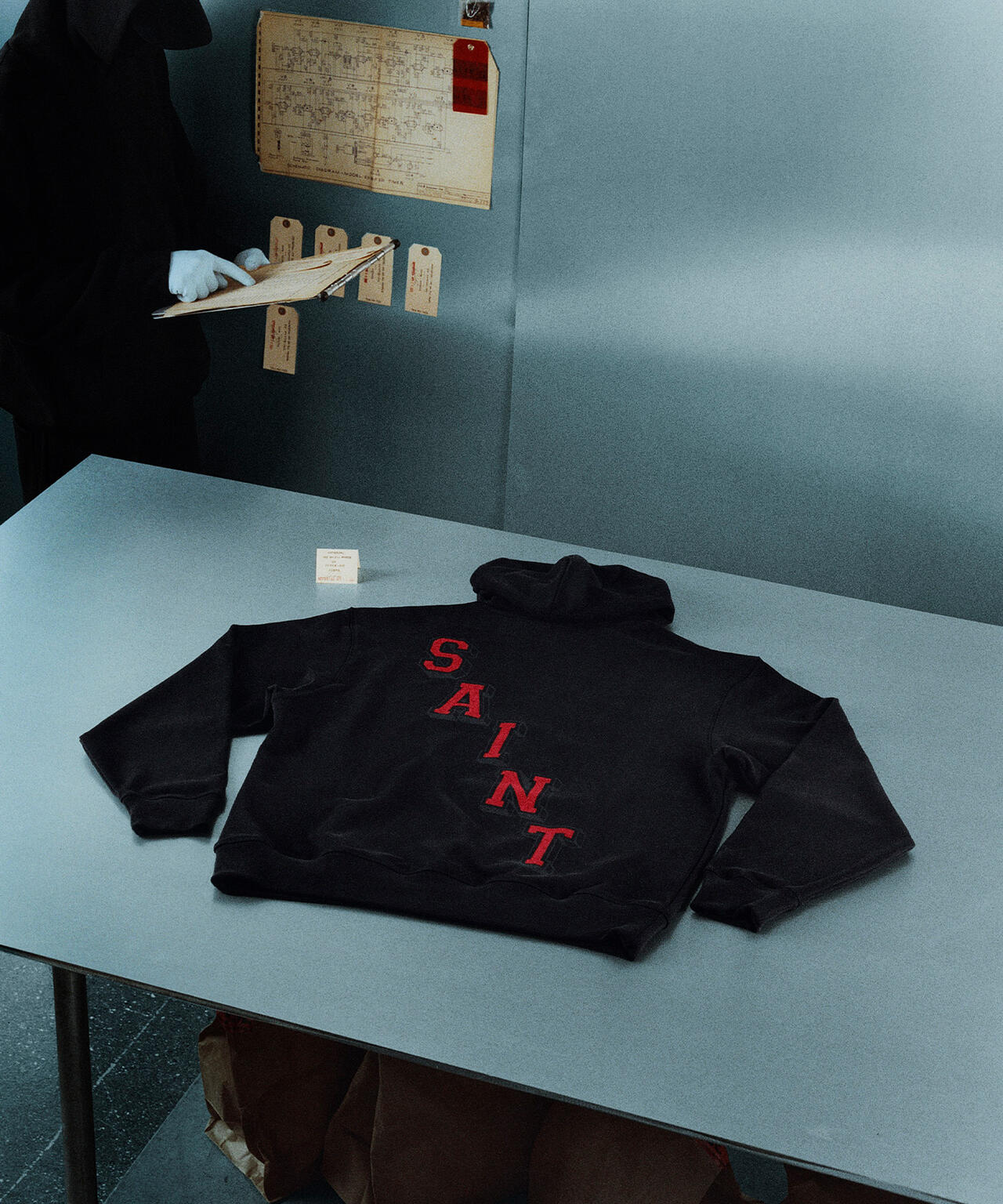 SAINT MICHAEL×JORDAN BRAND/MJ SM FLC HOODIE/BLACK | ROYAL FLASH