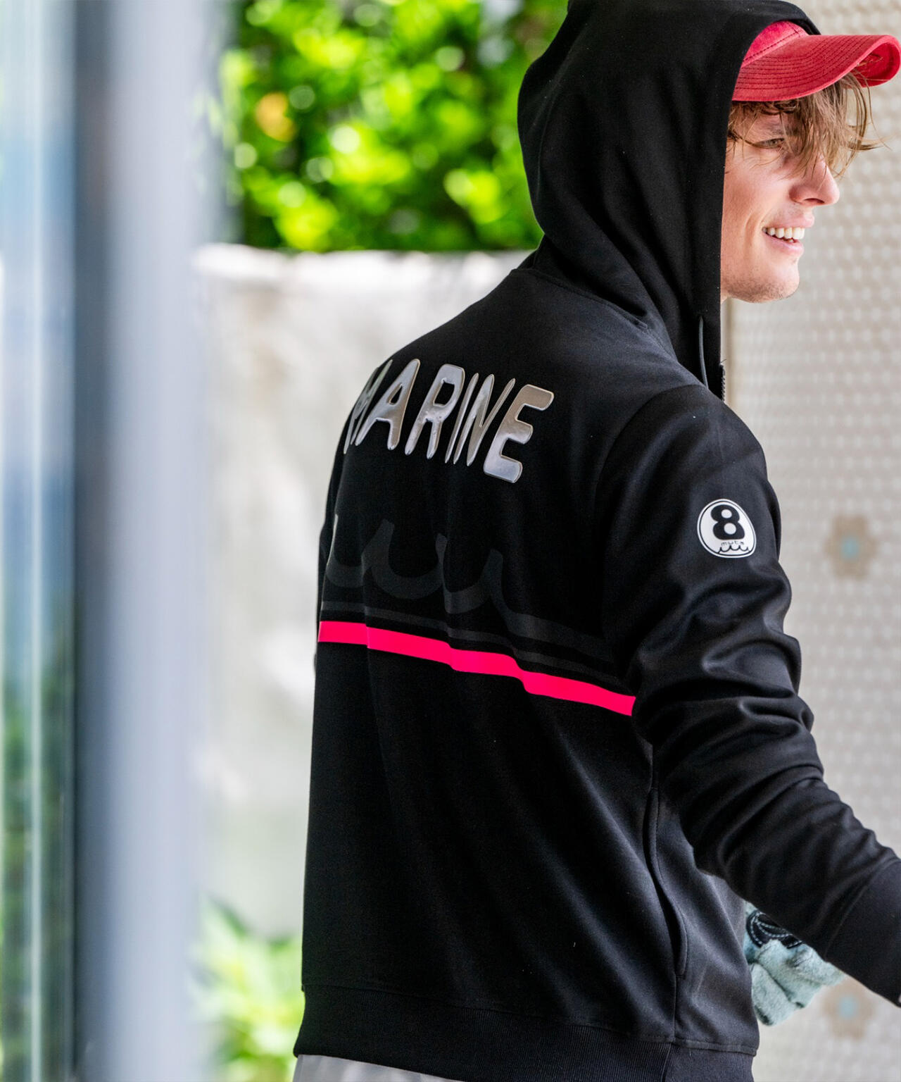muta MARINE/ムータ マリン/Set-up Hoodie Back Metal