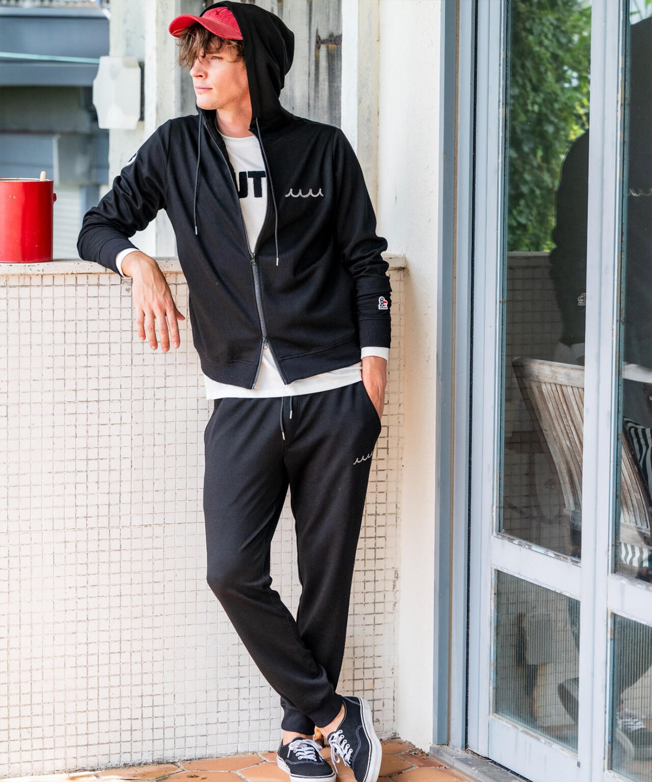 muta MARINE/ムータ マリン/Set-up Hoodie Back Metal