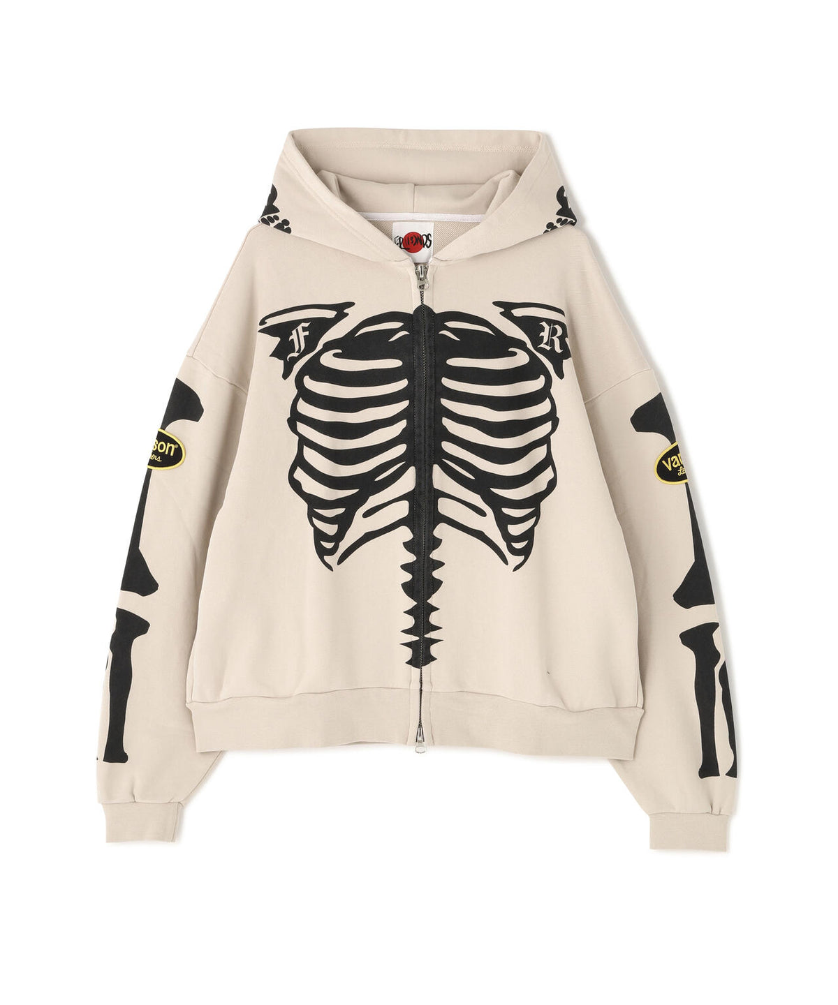 FR(13)NDS×Vanson Leathers/フレンズ×バンソンレザーズ/BONE HOODIE