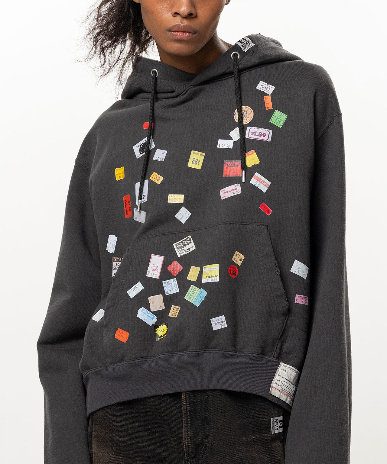 Maison MIHARAYASUHIRO/メゾン ミハラヤスヒロ/PRICE STICKER PRINTED HOODIE