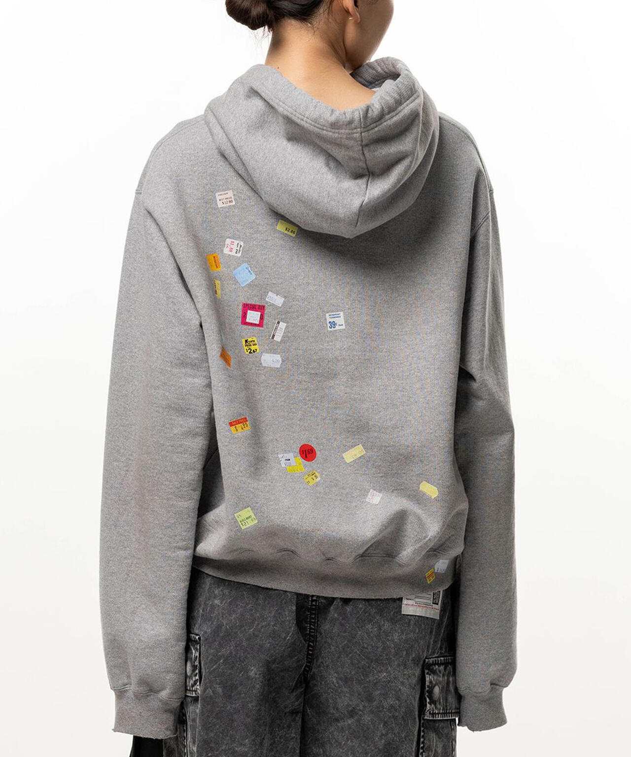Maison MIHARAYASUHIRO/メゾン ミハラヤスヒロ/PRICE STICKER PRINTED HOODIE