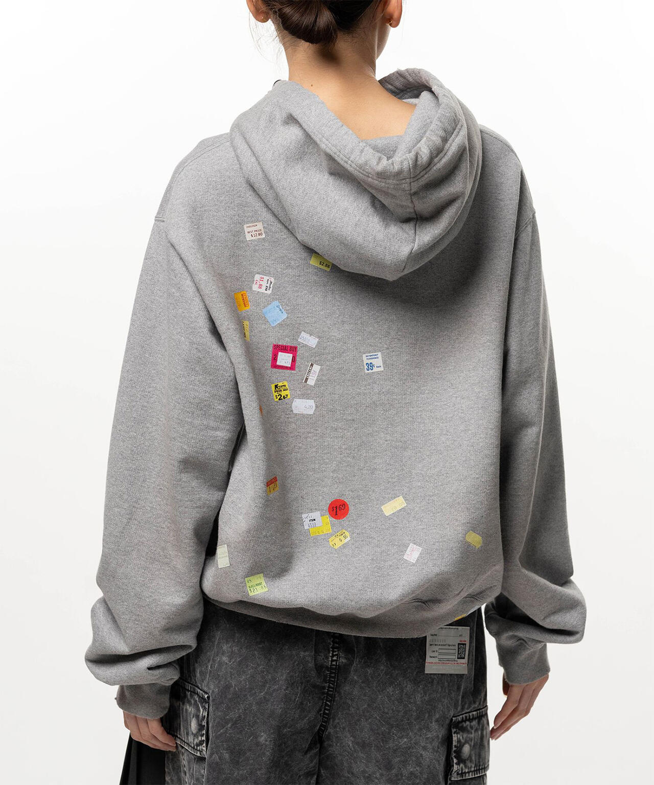 Maison MIHARAYASUHIRO/メゾン ミハラヤスヒロ/PRICE STICKER PRINTED HOODIE