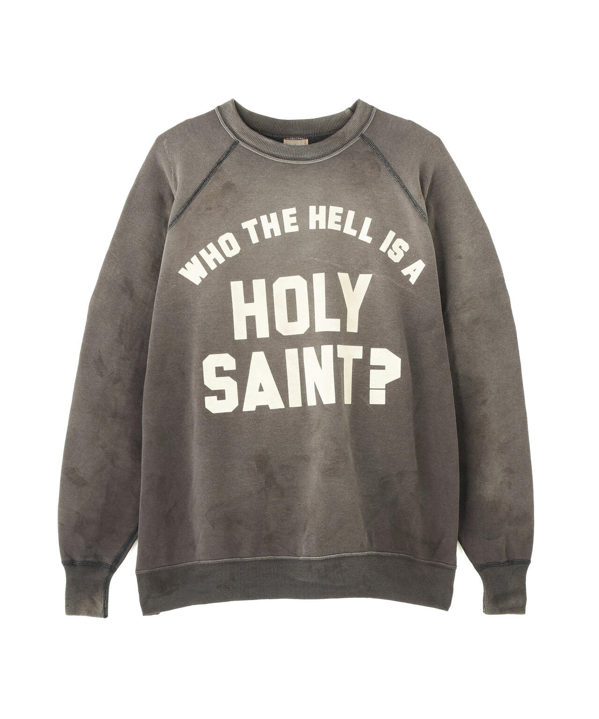 SAINT MICHAEL/セントマイケル/RAGLAN CRW N SWT/HOLY SAINT？/BLACK