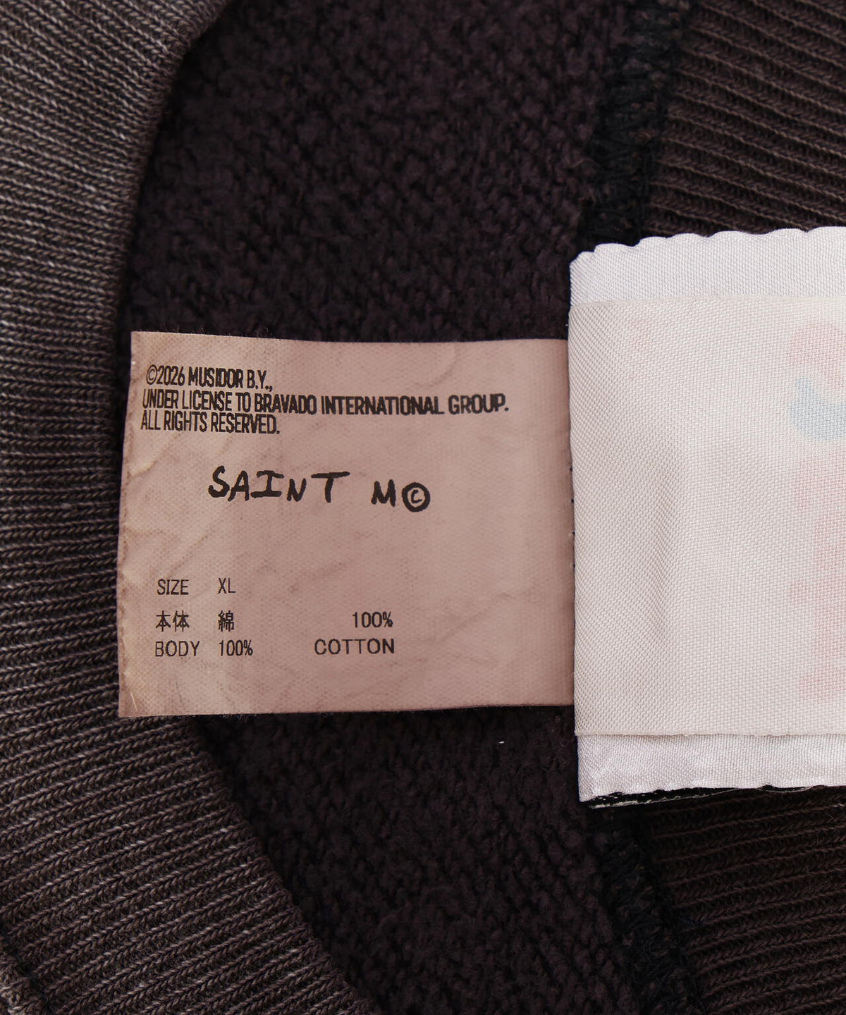 SAINT MICHAEL/セントマイケル/TRS_CRW N SWEAT/LIPS&TOHGUE/BLACK