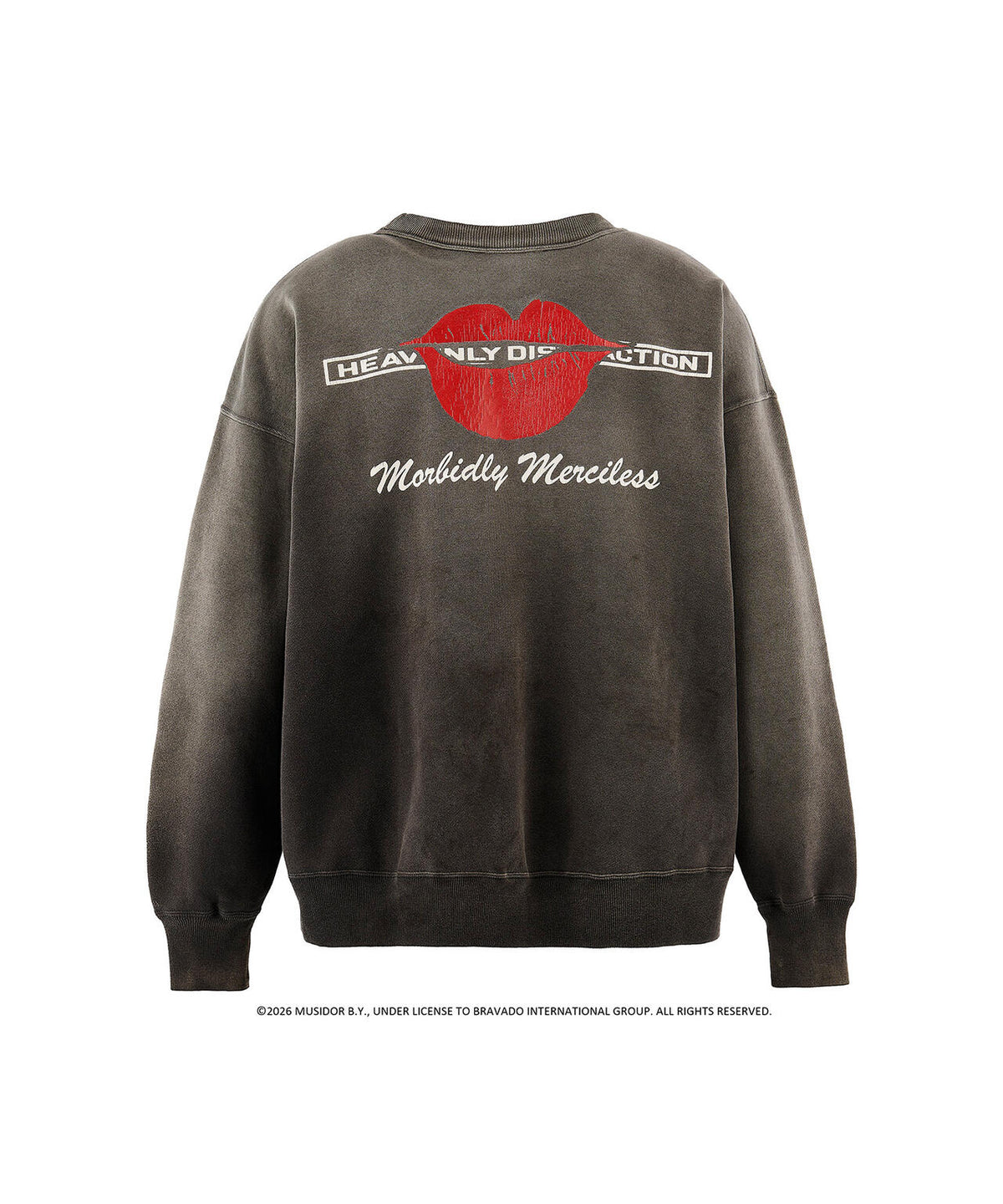 SAINT MICHAEL/セントマイケル/TRS_CRW N SWEAT/LIPS&TOHGUE/BLACK