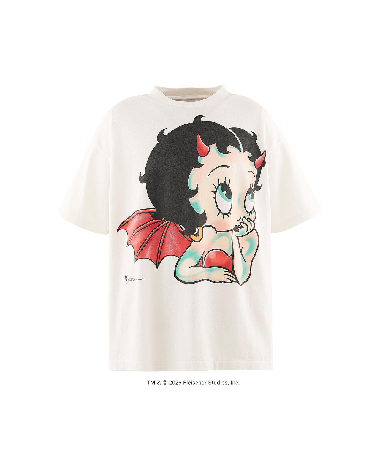 SAINT MICHAEL/セントマイケル/BTY_SS T-SHIRT/DEVIL/WHITE