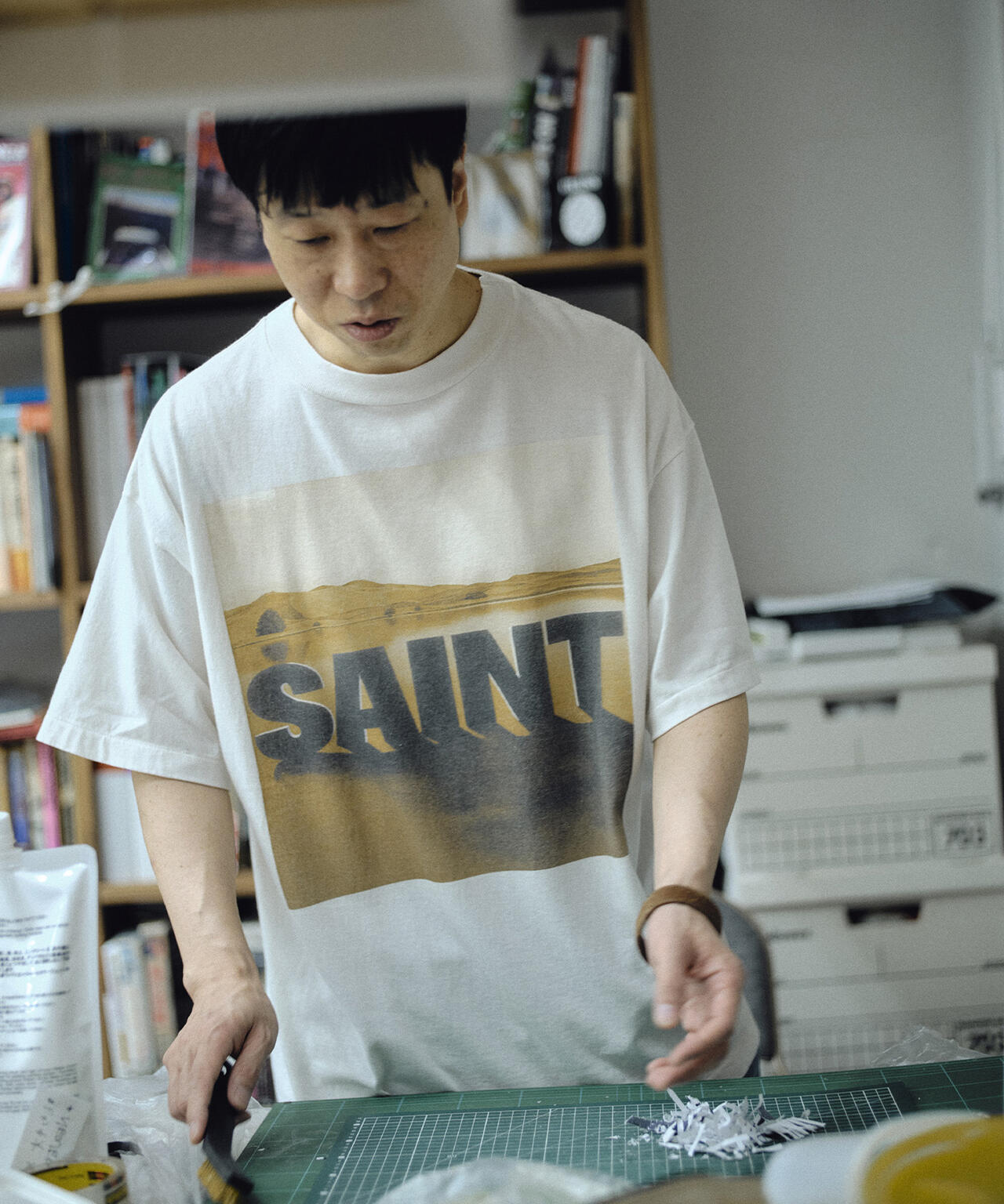 SAINT MICHAEL/セントマイケル/KK_SS T-SHIRT/DESERT/WHITE | ROYAL